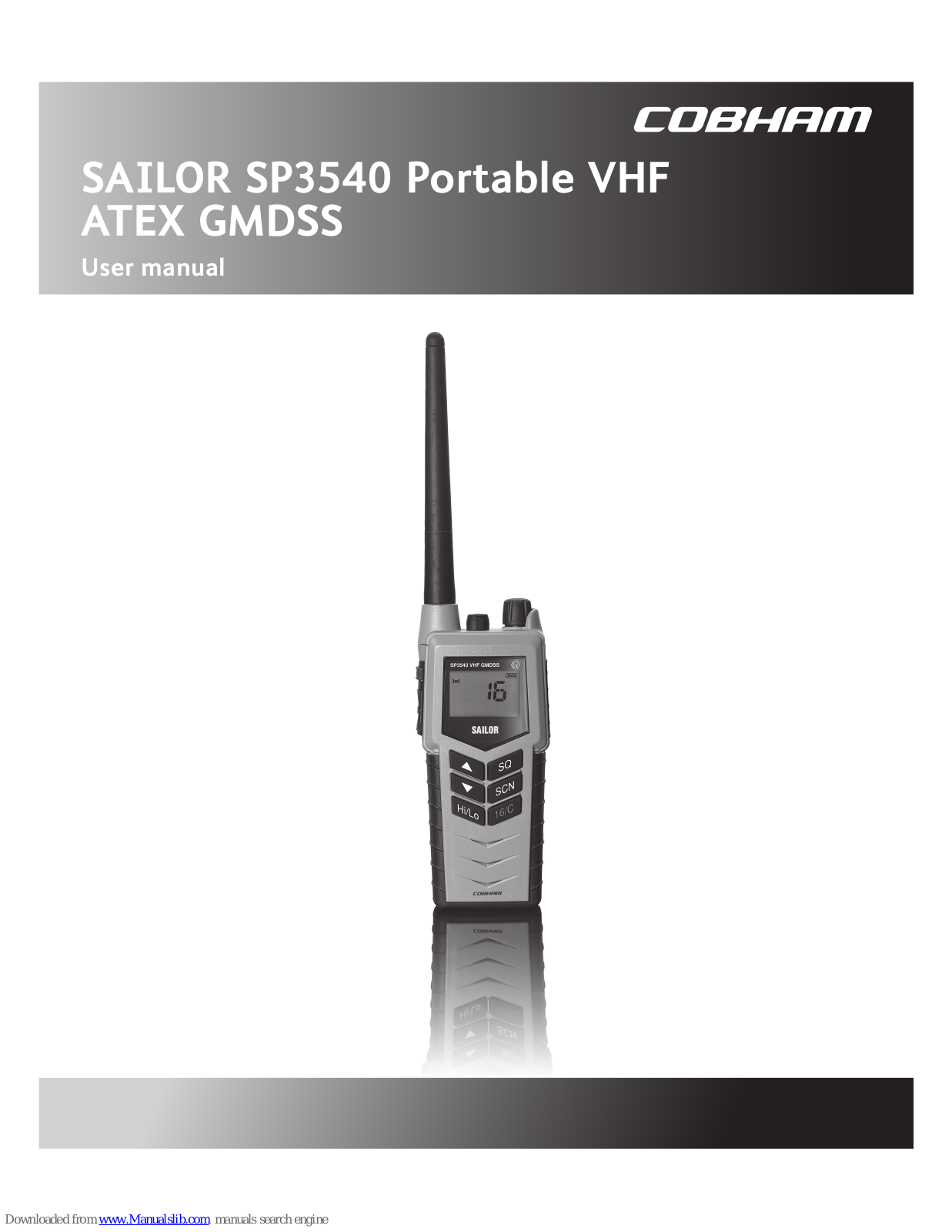 COBHAM SAILOR SP3540 User Manual