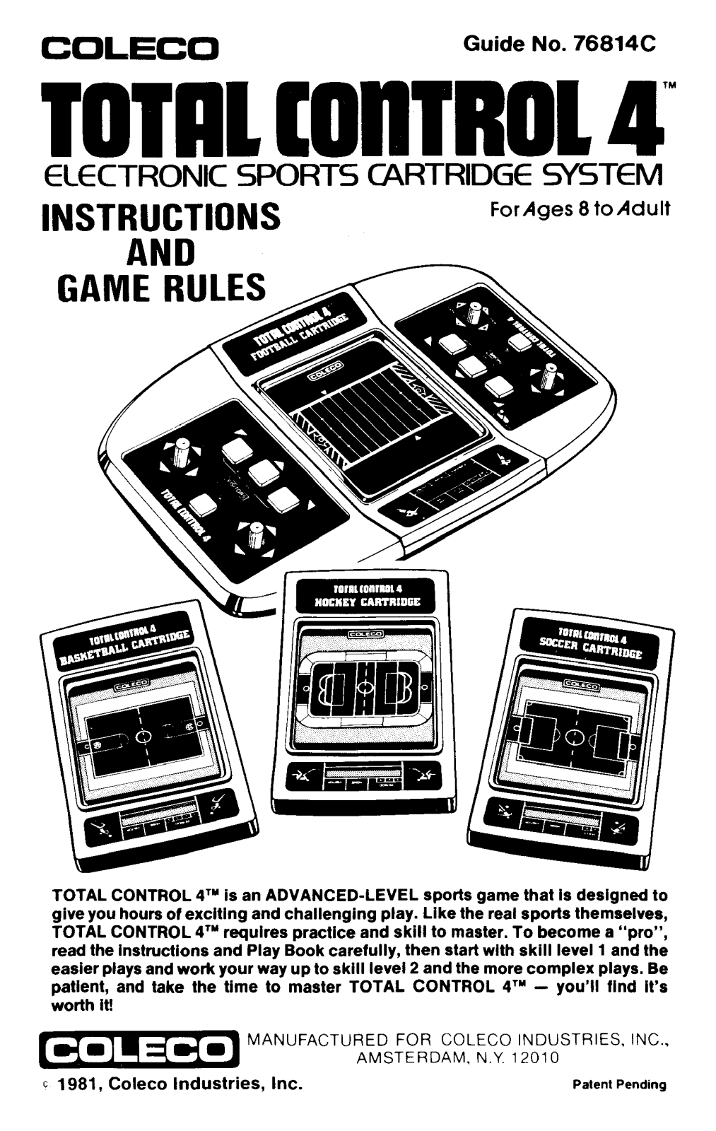 Coleco Total Control 4 User Guide