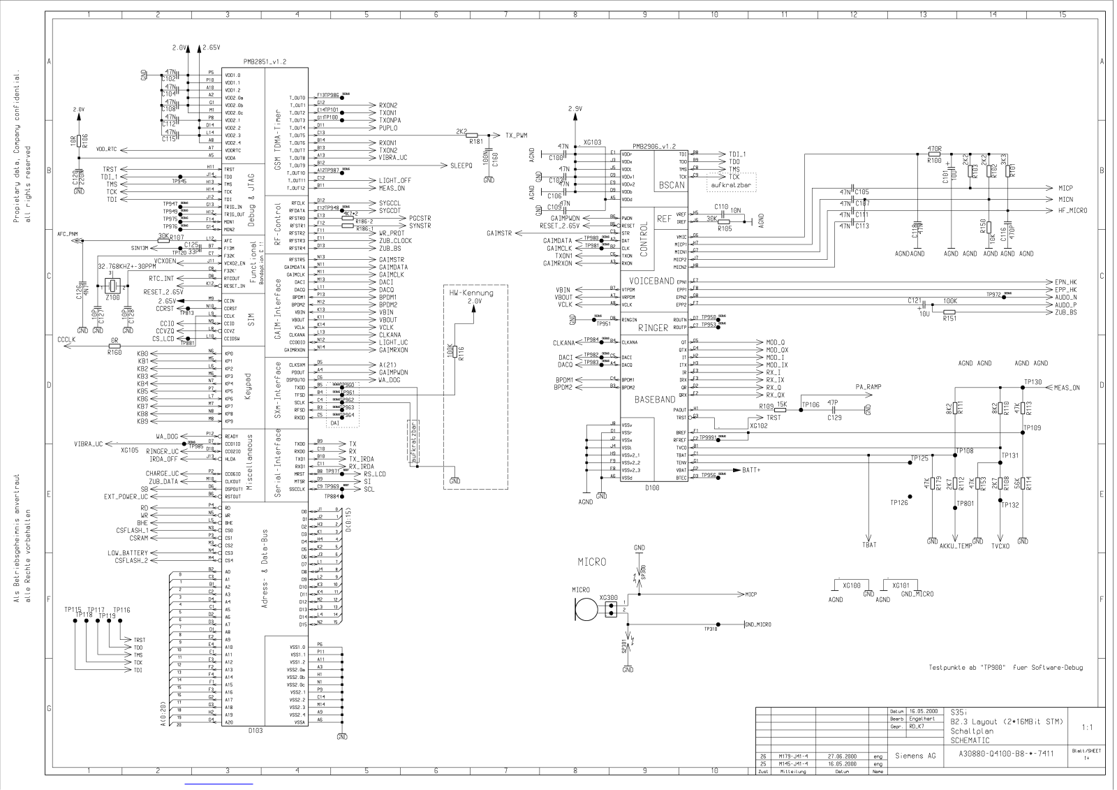 SIEMENS C35, S35 Schematics 4