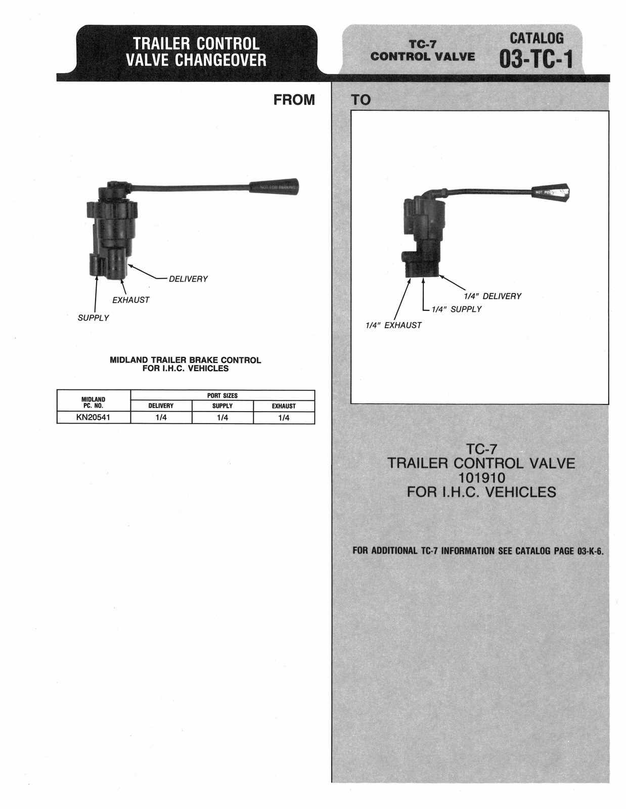 BENDIX 03-TC-1 User Manual