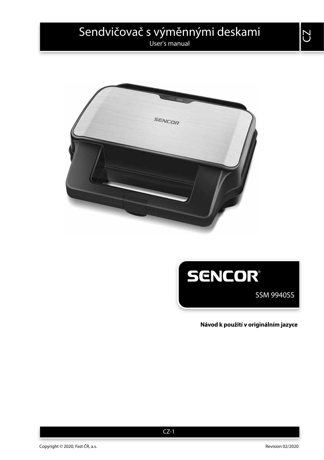 Sencor SSM 9940SS User Manual