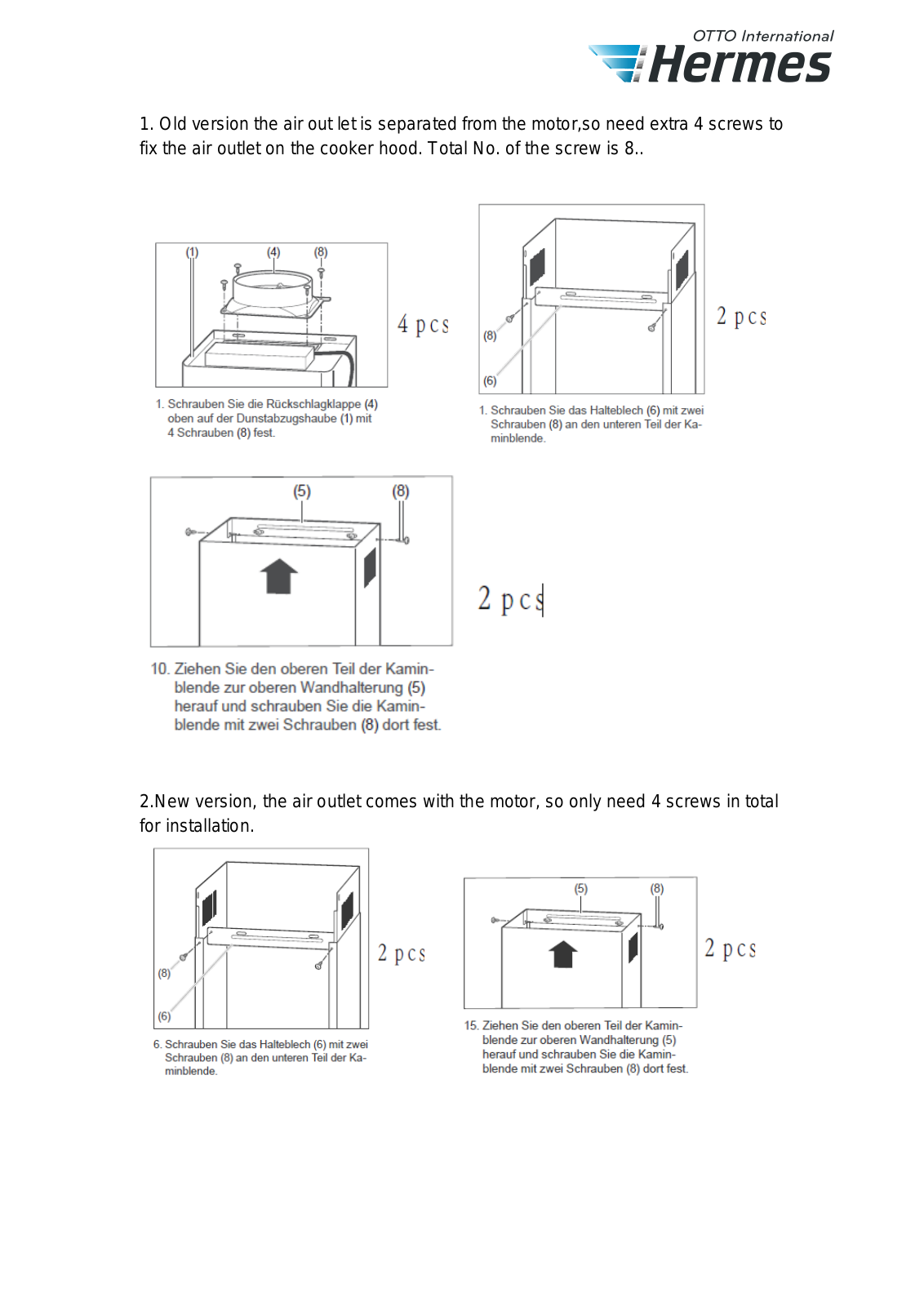 Privileg SY-3503C-P1-C81-L22-600 Assembly instructions