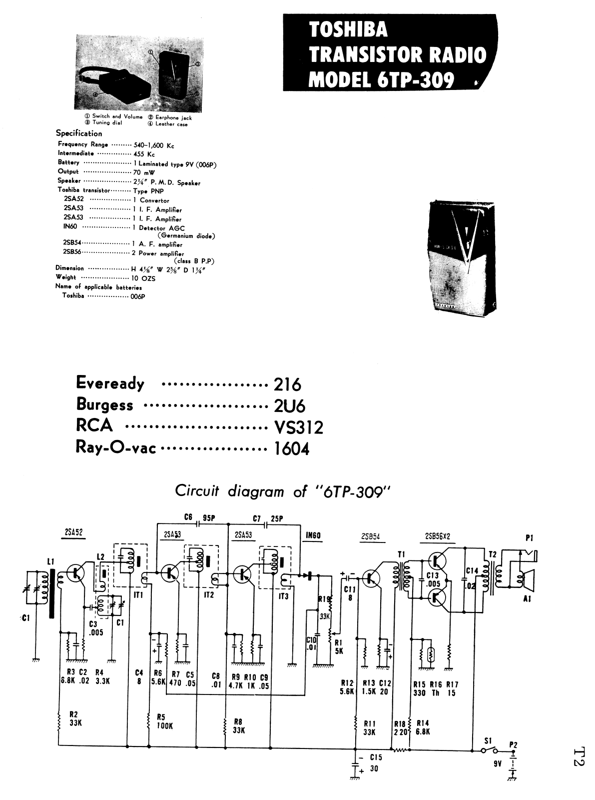 Toshiba 6TP309 Schematic - ManualMachine.com