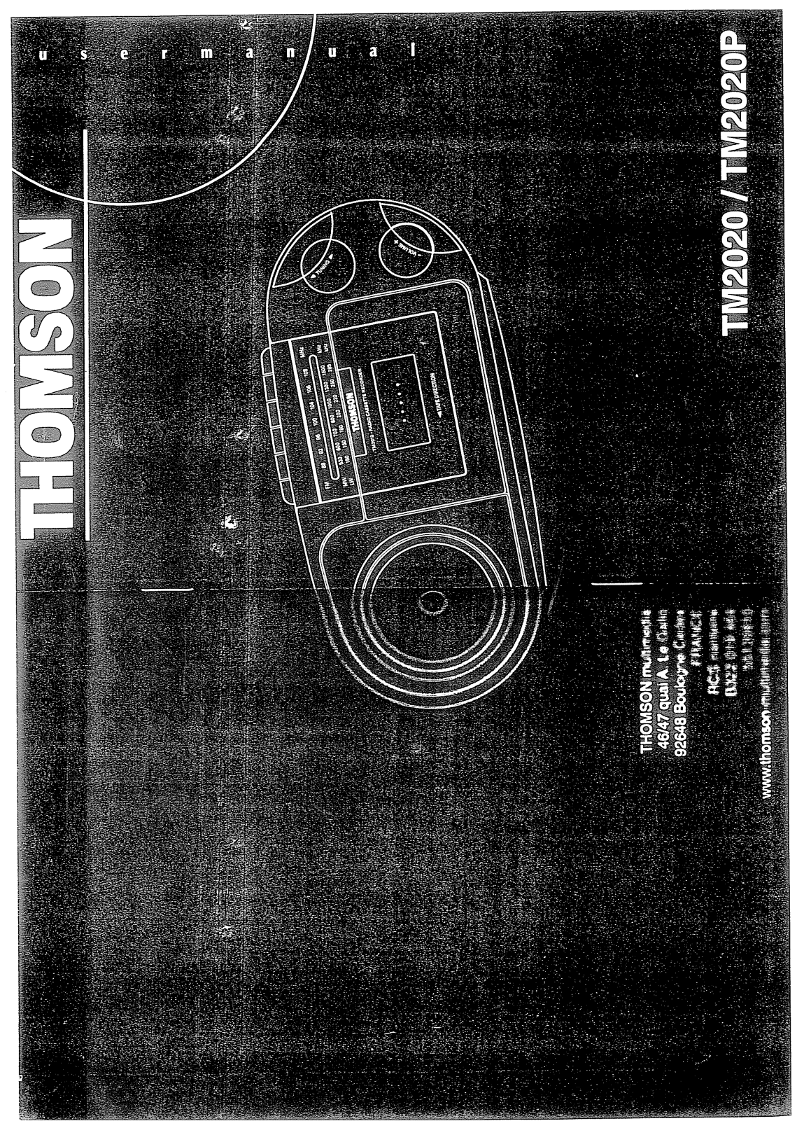 Thomson TM2020 User Manual