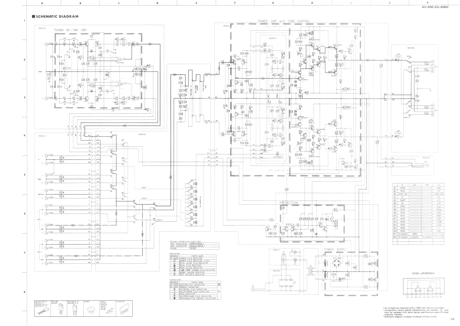 YAMAHA AX-400 Service Manual