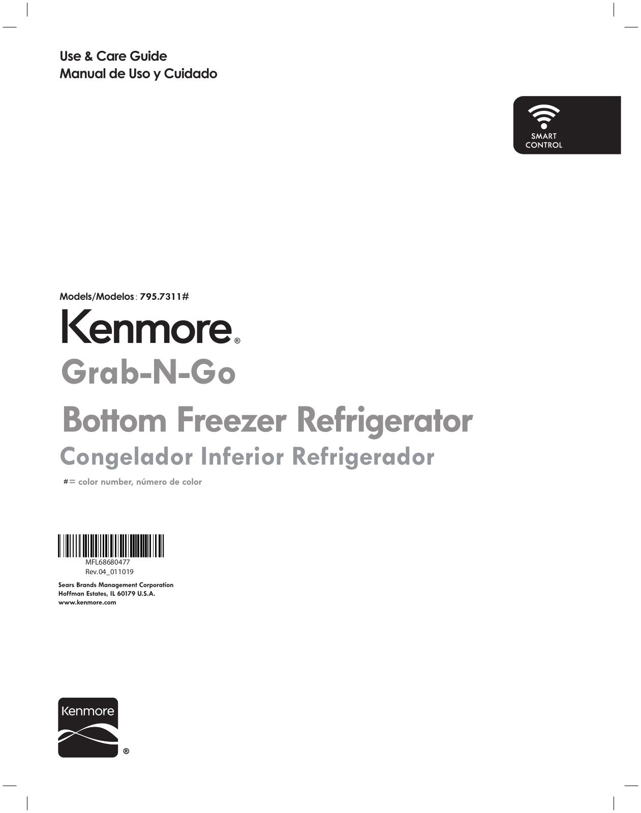 Kenmore 79573115712 Owner’s Manual