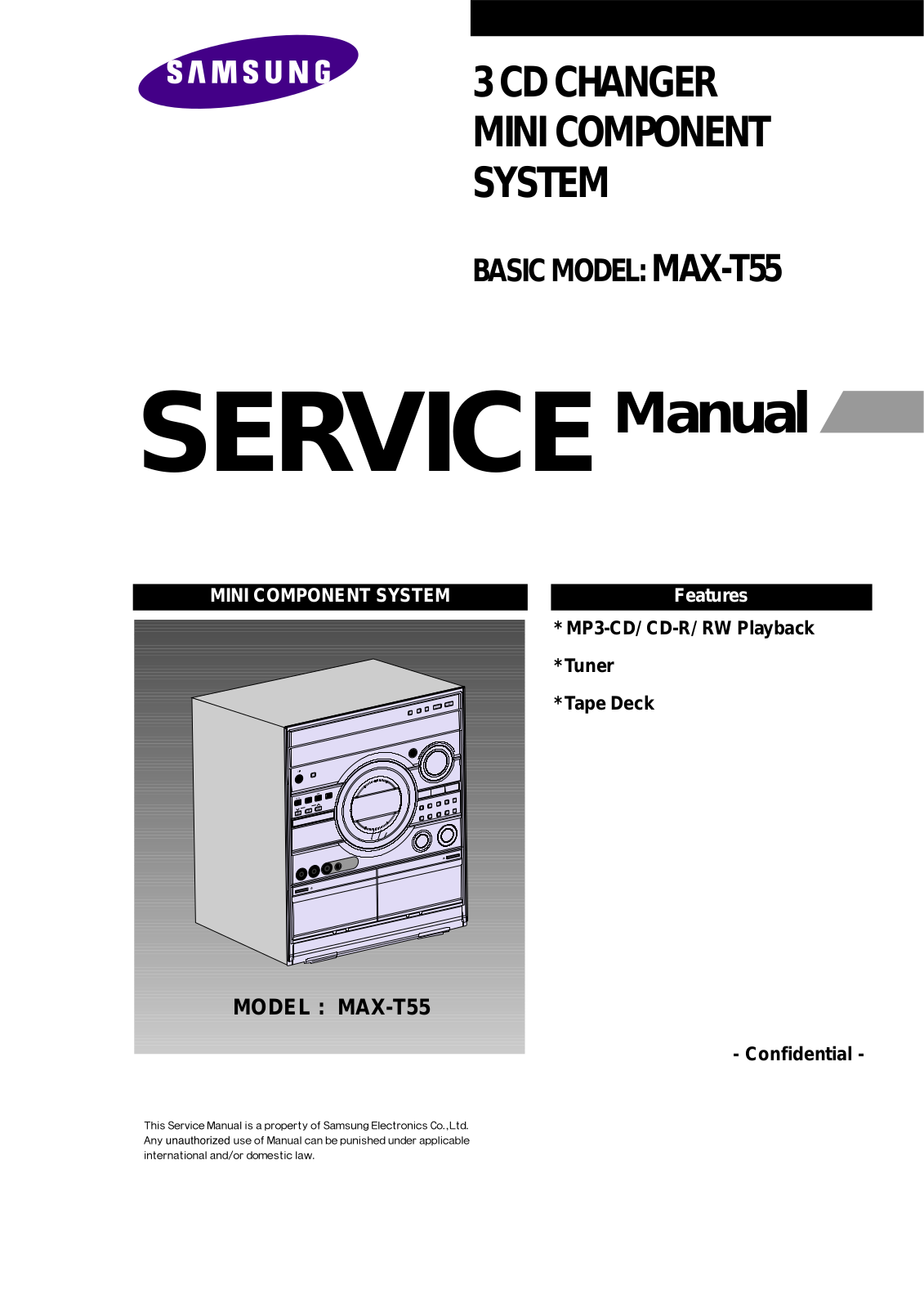 SAMSUNG MAX T55 Service Manual