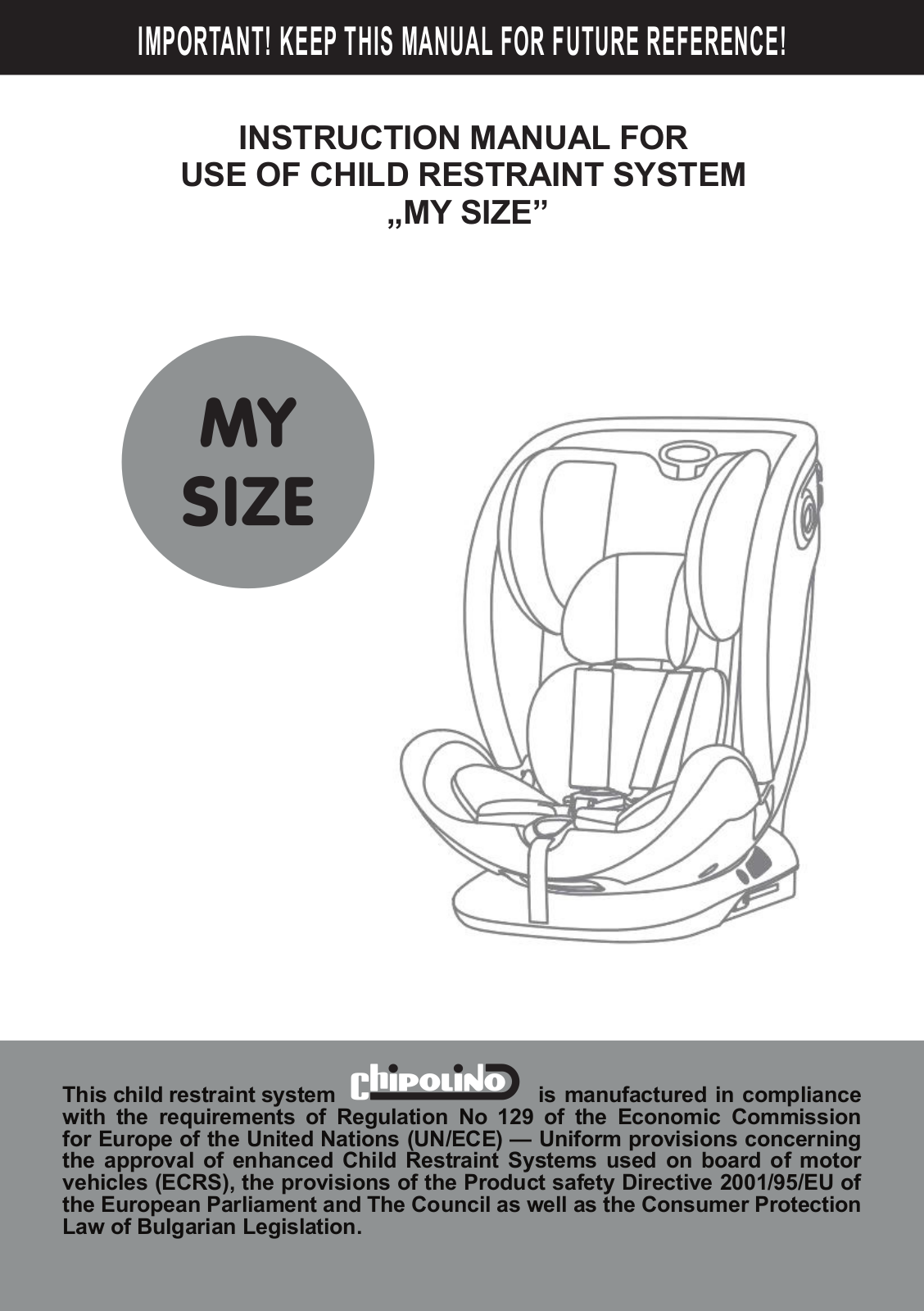 Chipolino My Size User guide - ManualMachine.com