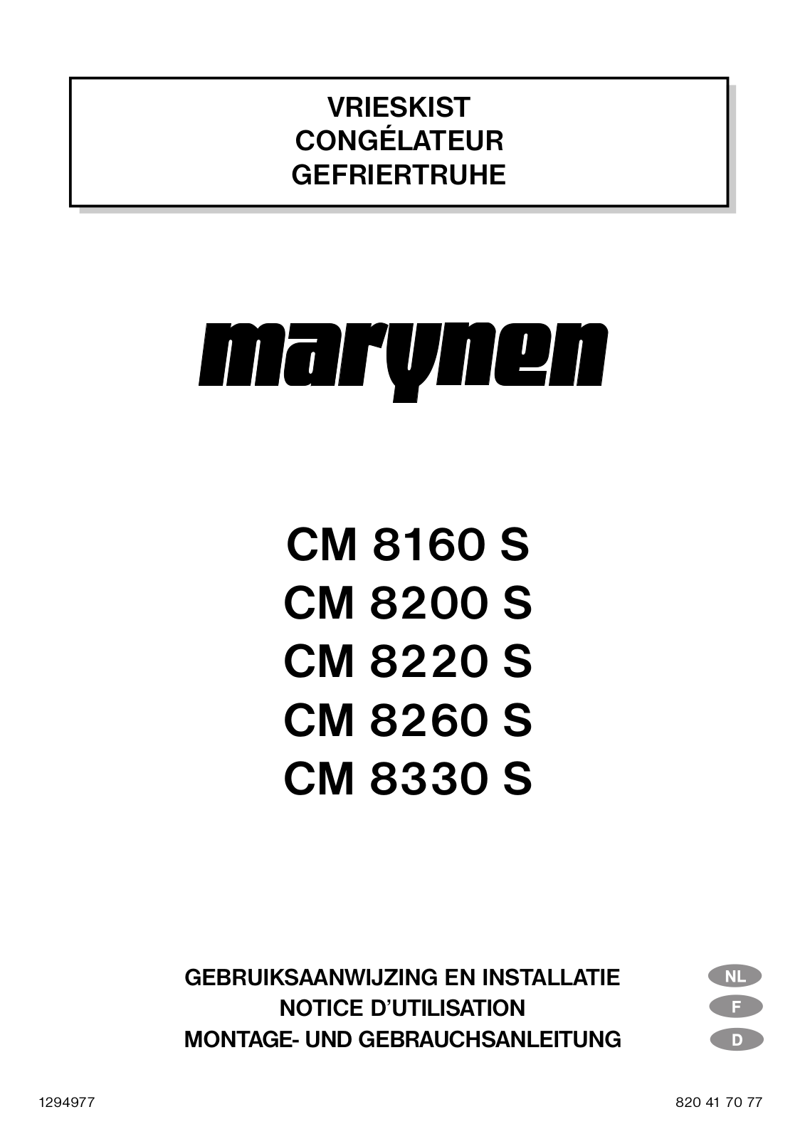 MARYNEN CM8160S User Manual