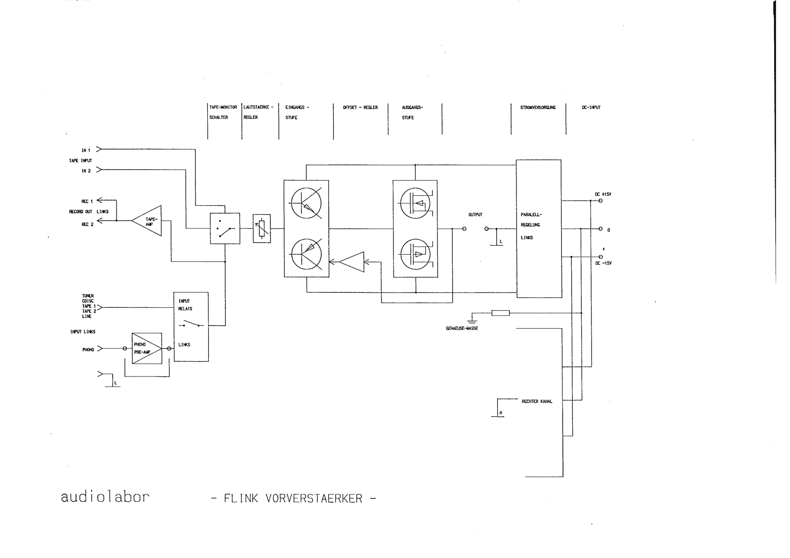 Audiolabor Flink Schematic