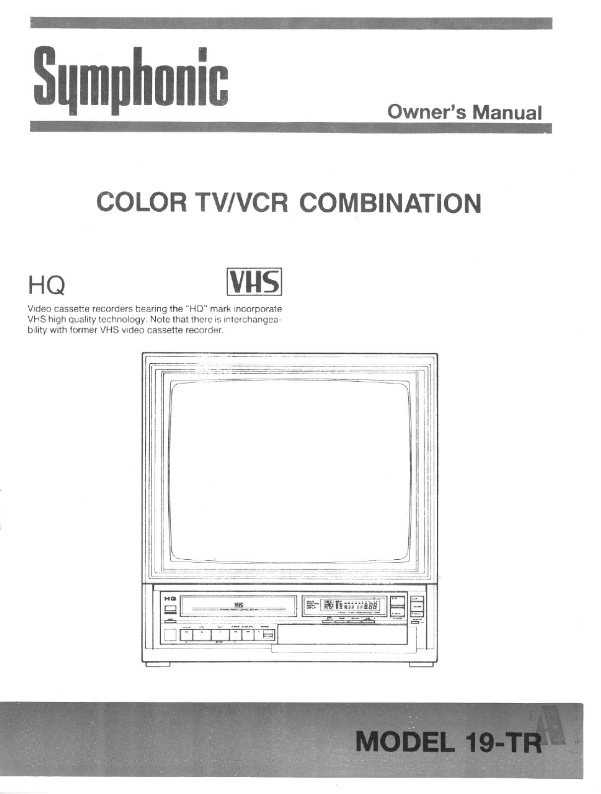 Funai 19TR User Manual