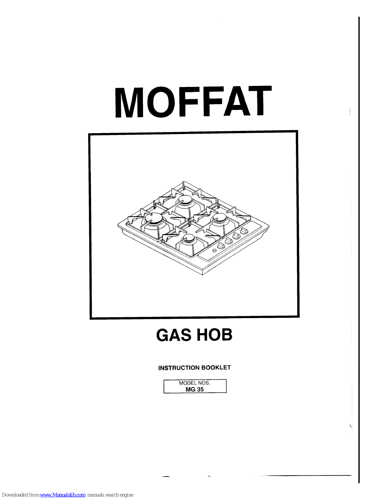 Moffat MG35W Instruction Manual