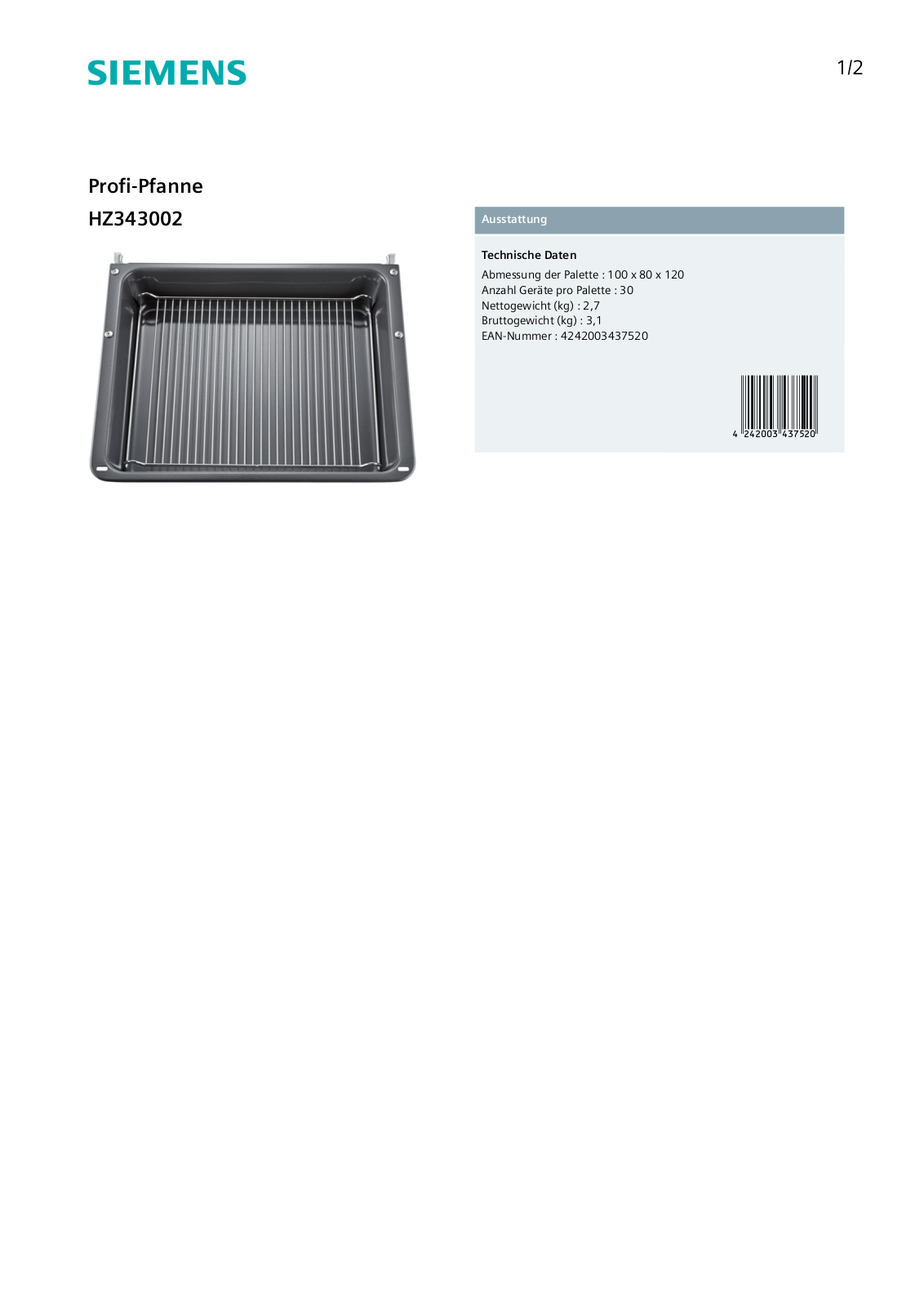 Siemens HZ343002 User Manual