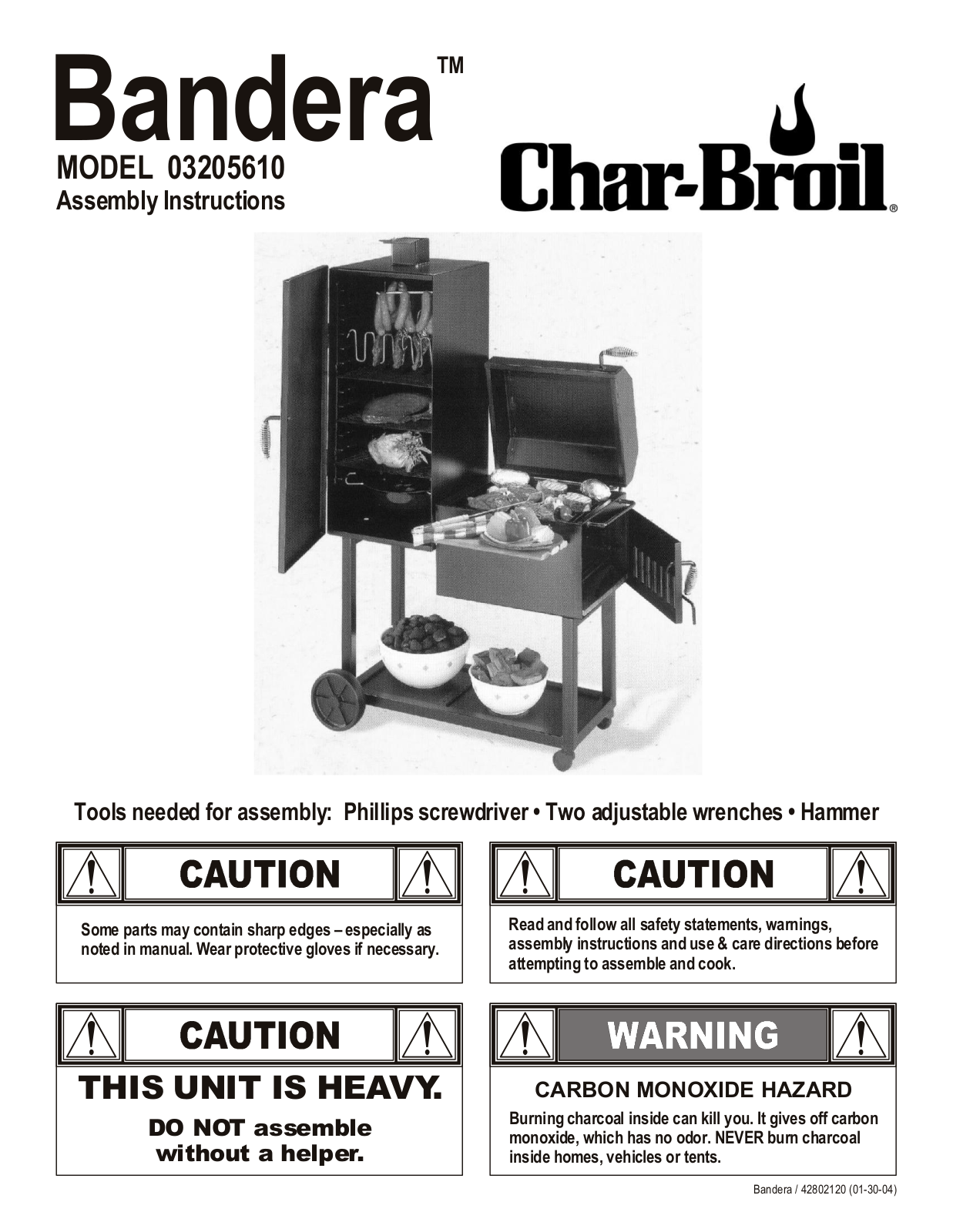 Charbroil 03205610 Owner's Manual