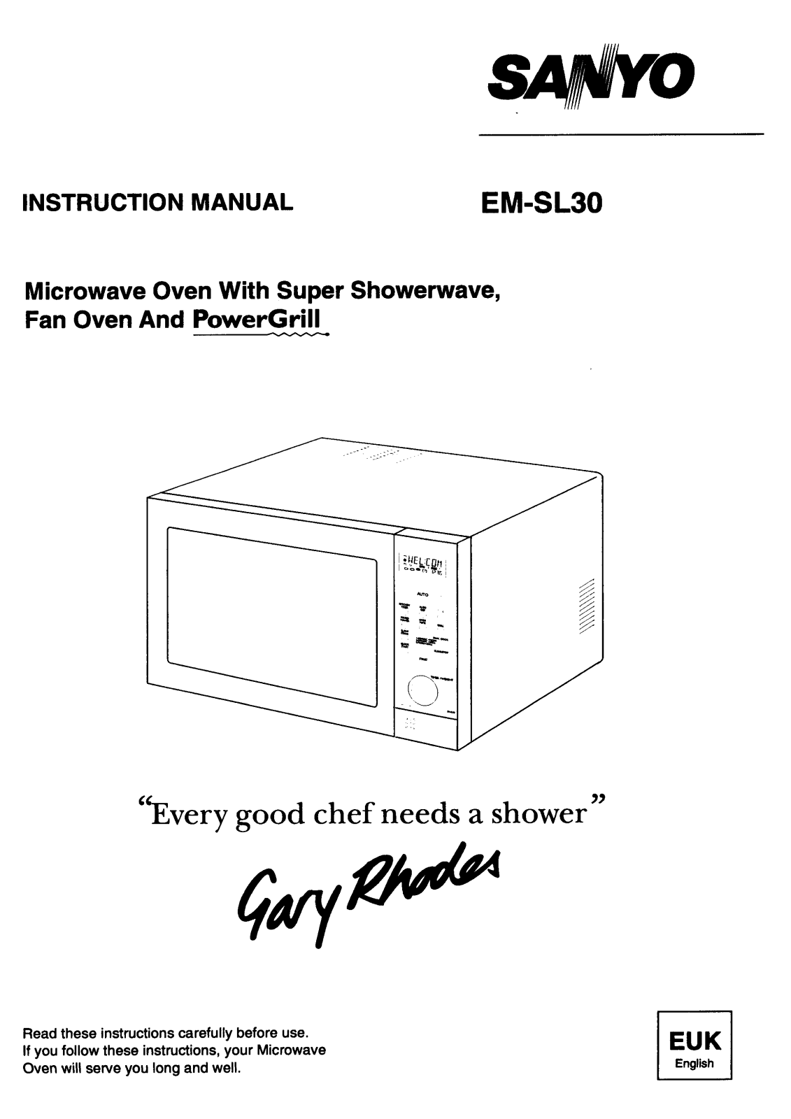 Sanyo EM-SL30 Instruction Manual