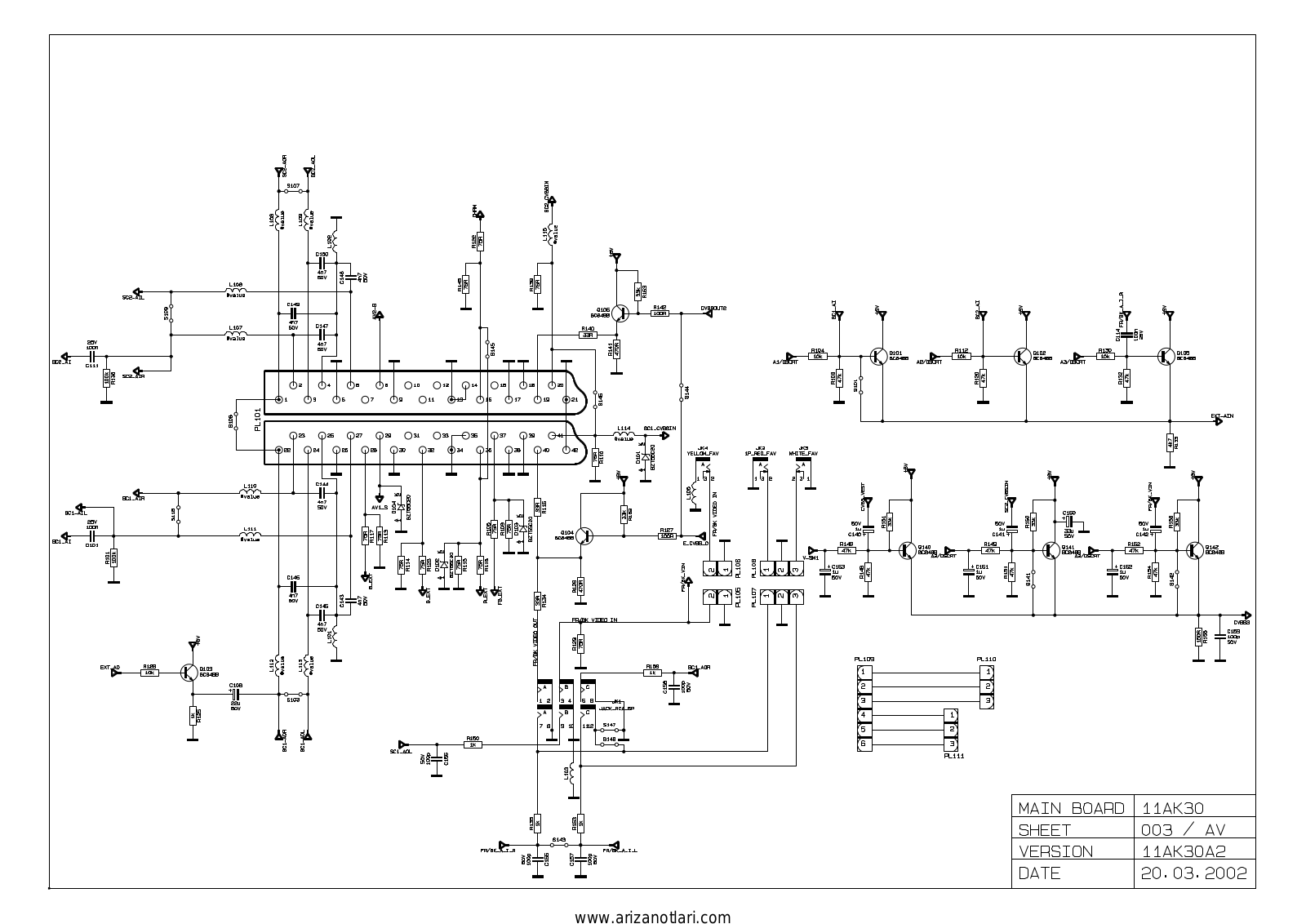 Vestel 11AK30-A2 Schematic