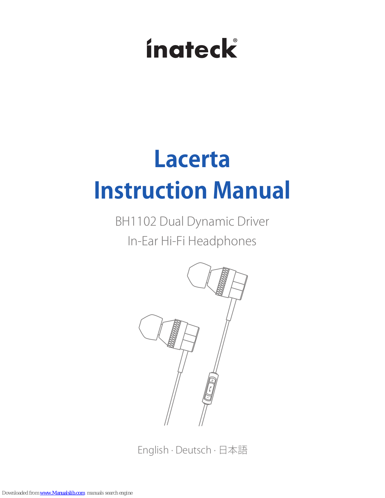 Inateck Lacerta BH1102, aries BH1 101 Instruction Manual