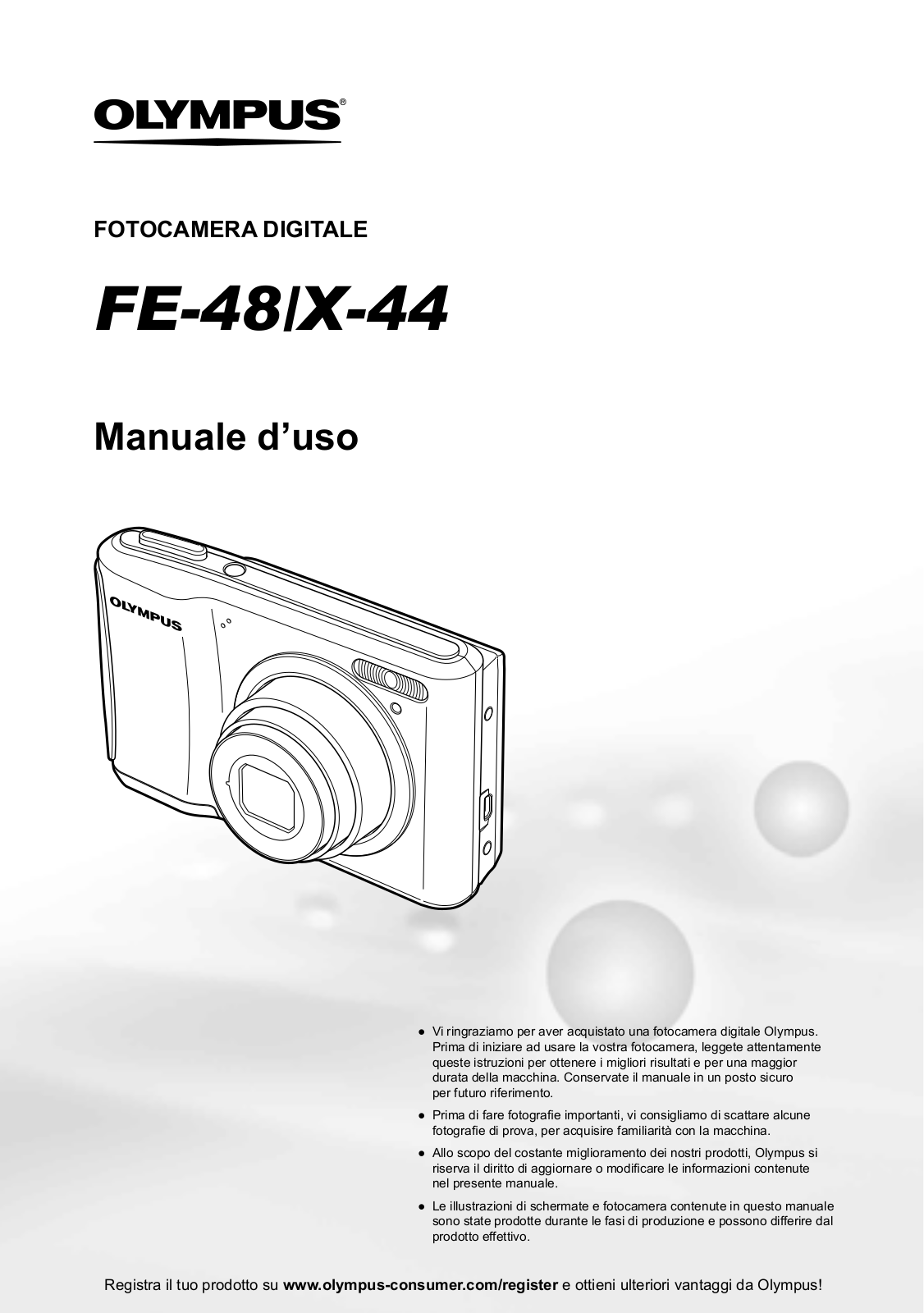 OLYMPUS X-44 User Manual