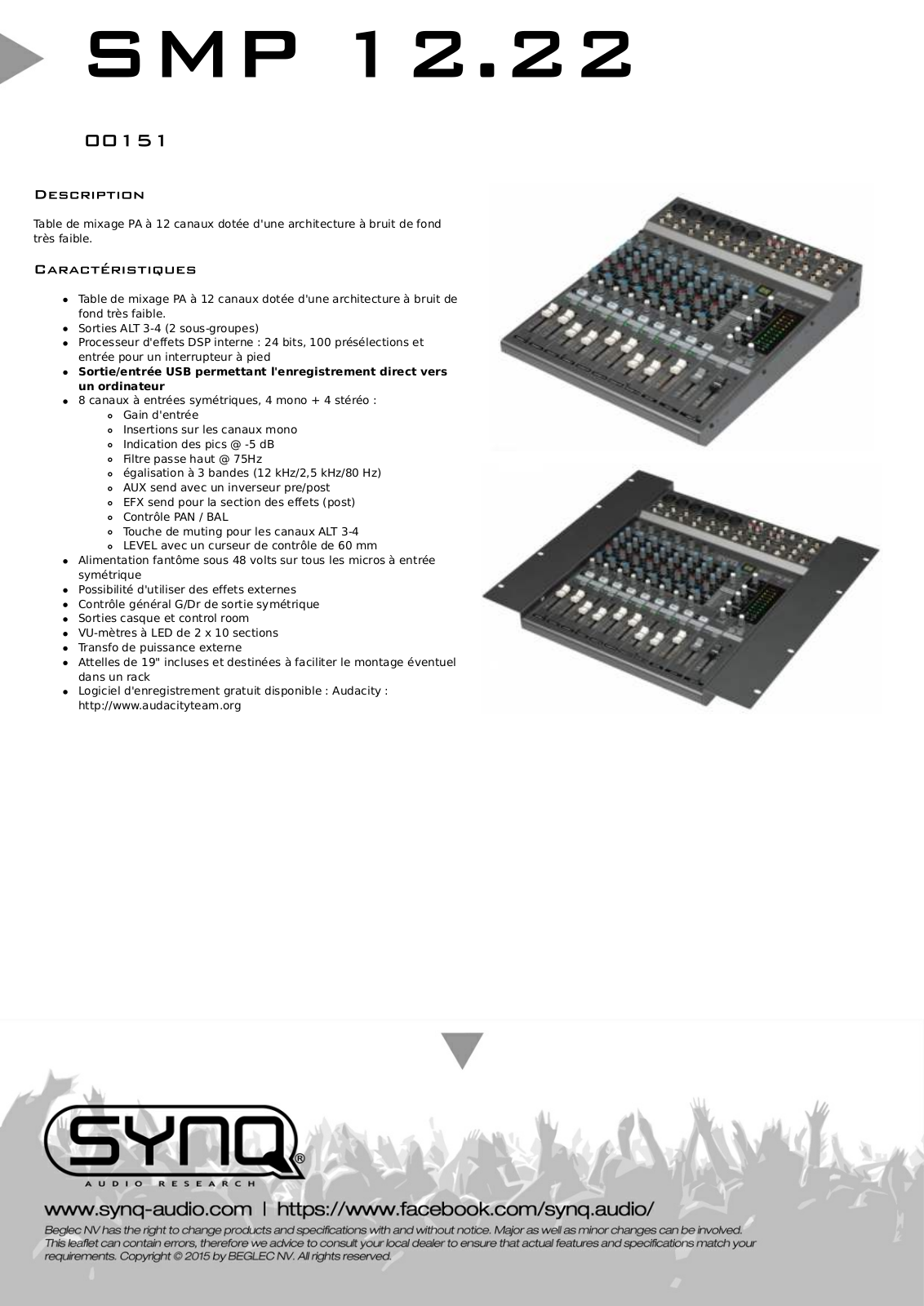 Synq SMP 12.22 Data Sheet - ManualMachine.com