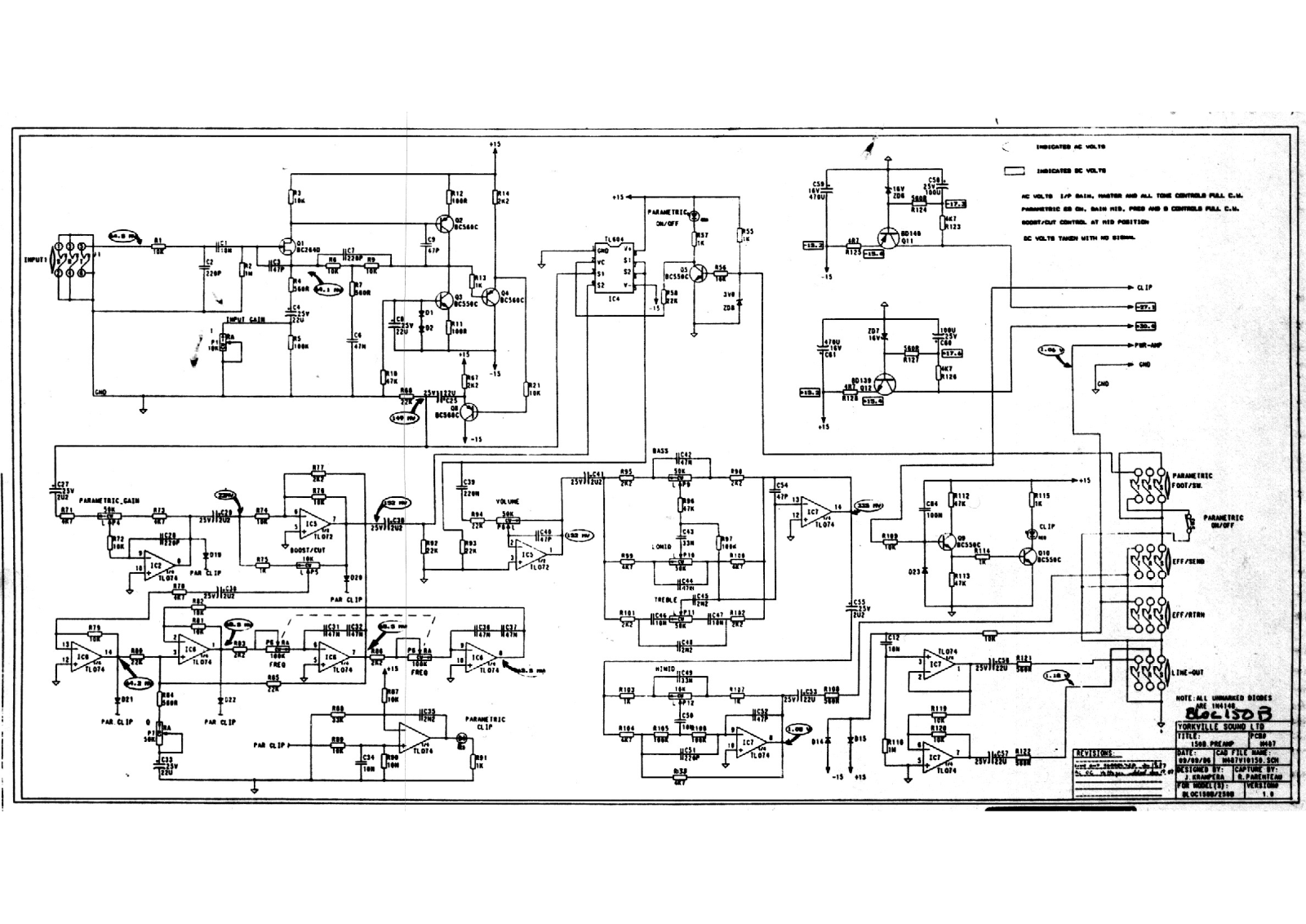 Yorkville Bloc150B Schematic - ManualMachine.com