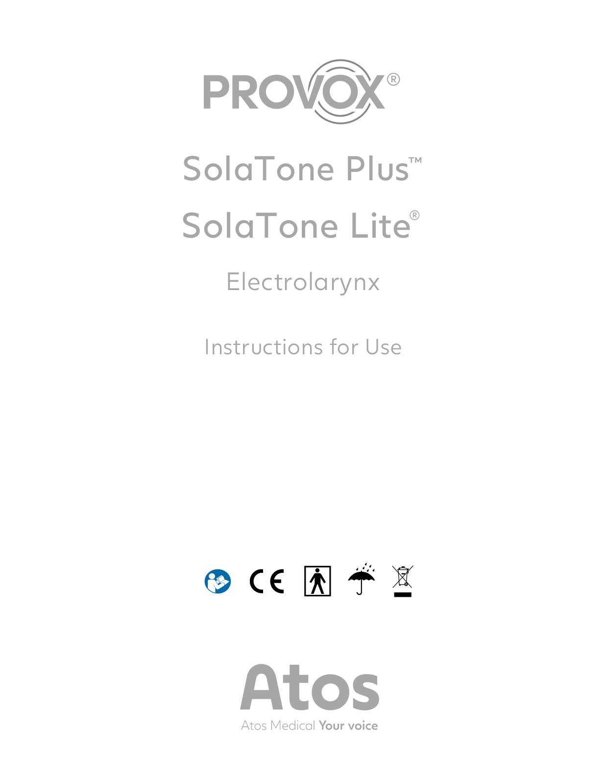 Provox SolaTone Plus, SolaTone Lite USER MANUAL - ManualMachine.com