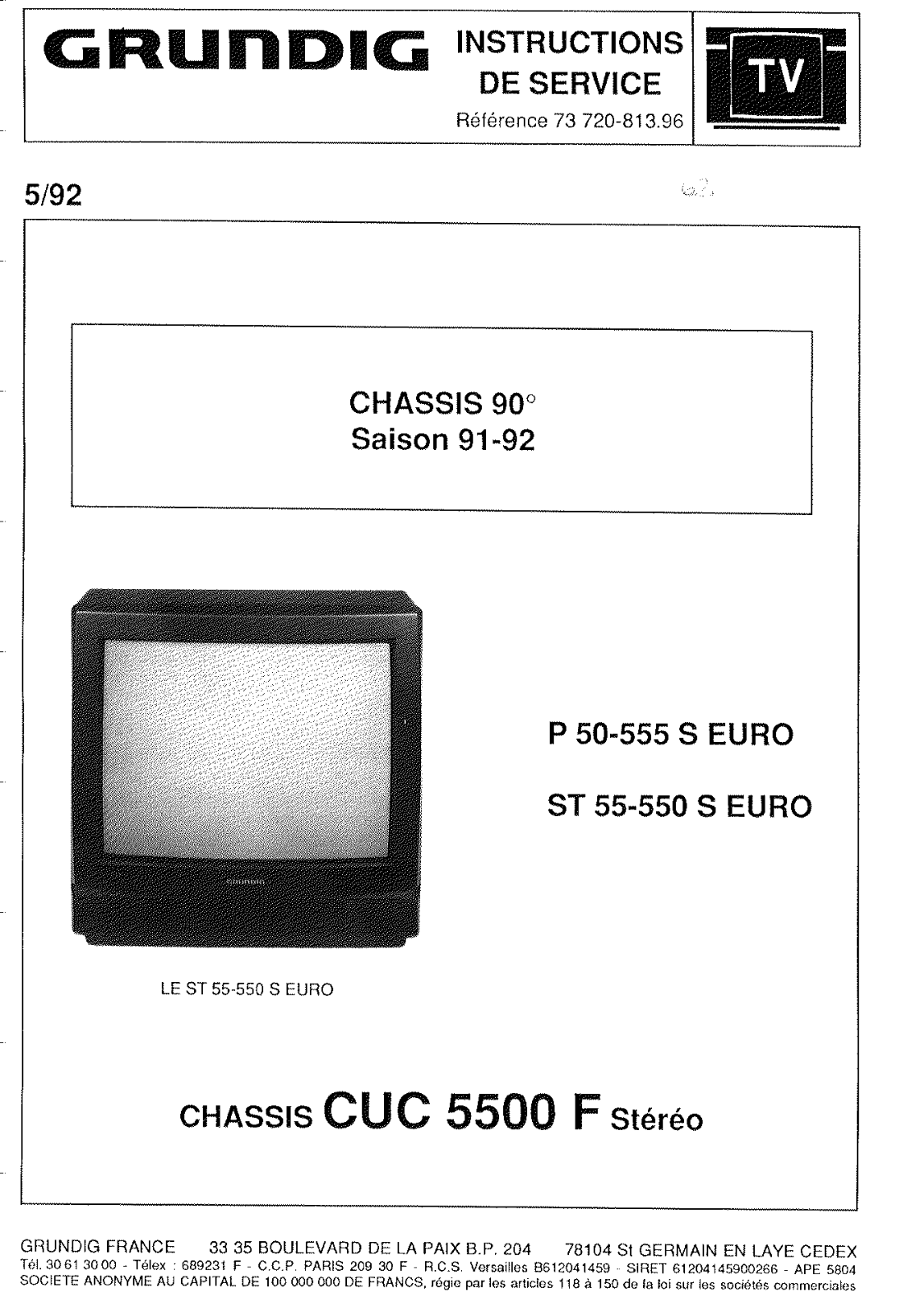 GRUNDIG CUC 4510 Service Manual