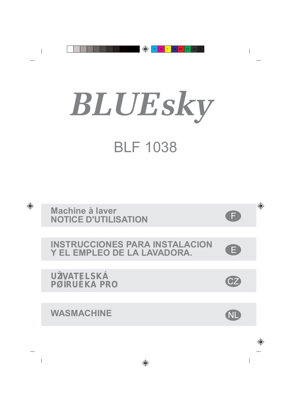 Bluesky BLF 1038 User Manual