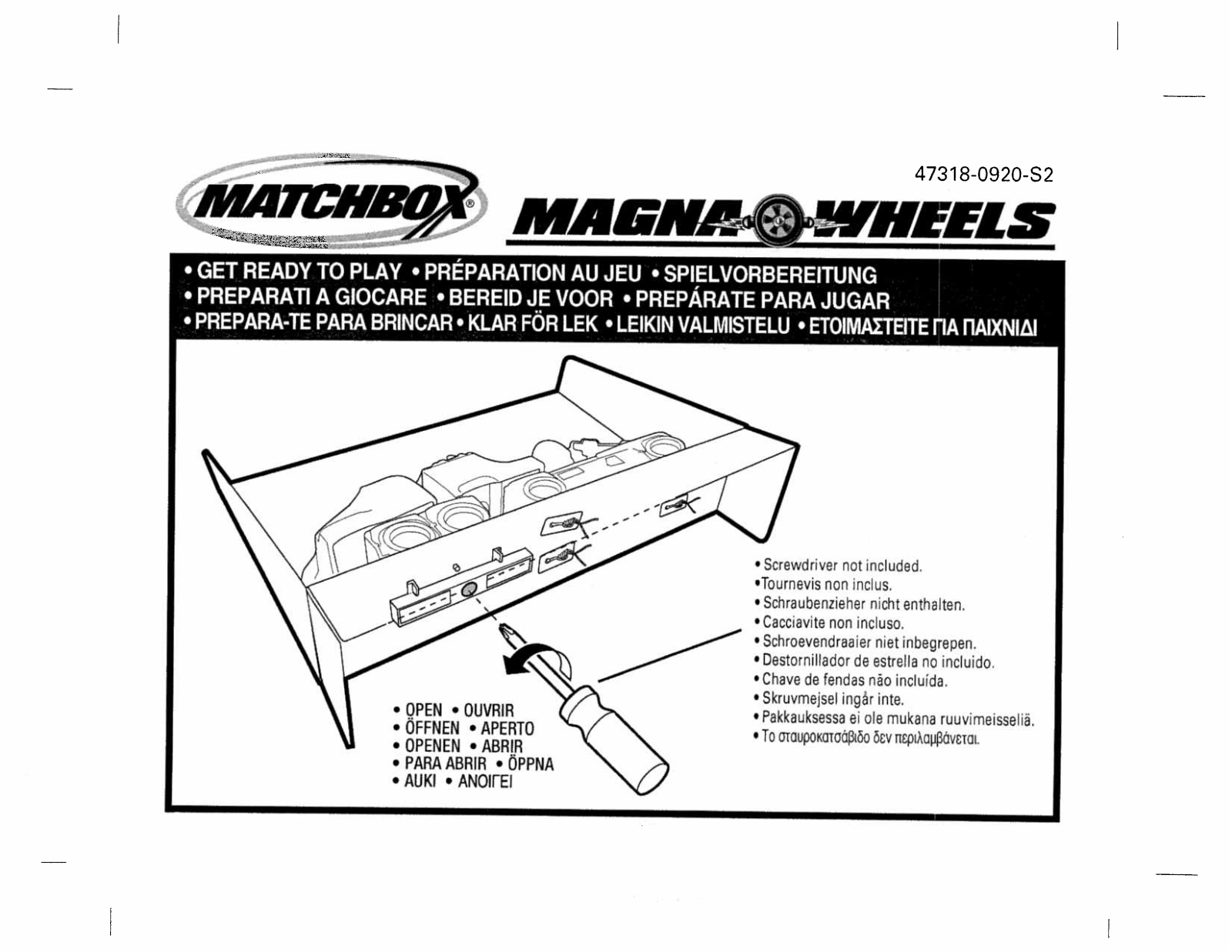 Fisher-Price 47318 Instruction Sheet