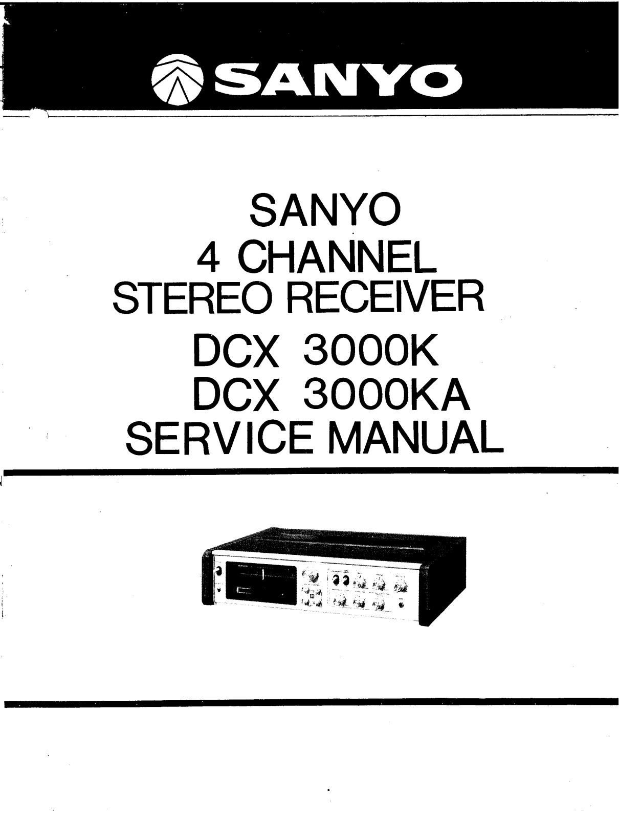 Sanyo DCX-3000K Service manual