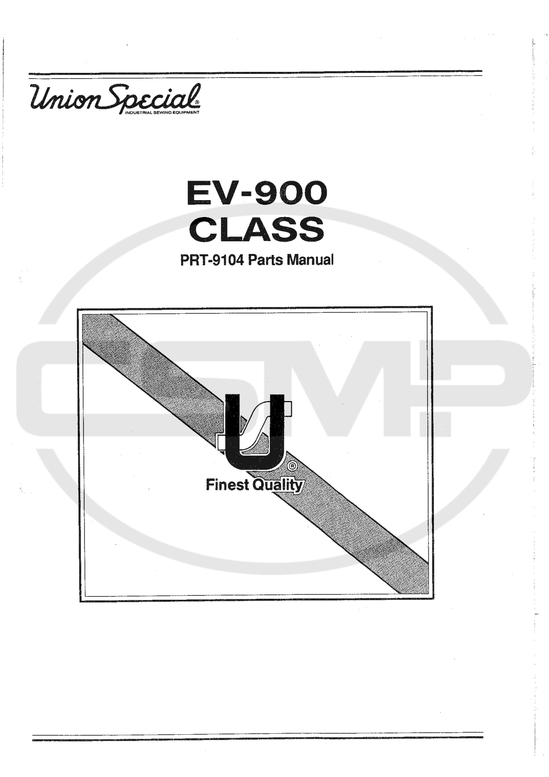 Union Special EV900 Parts Book