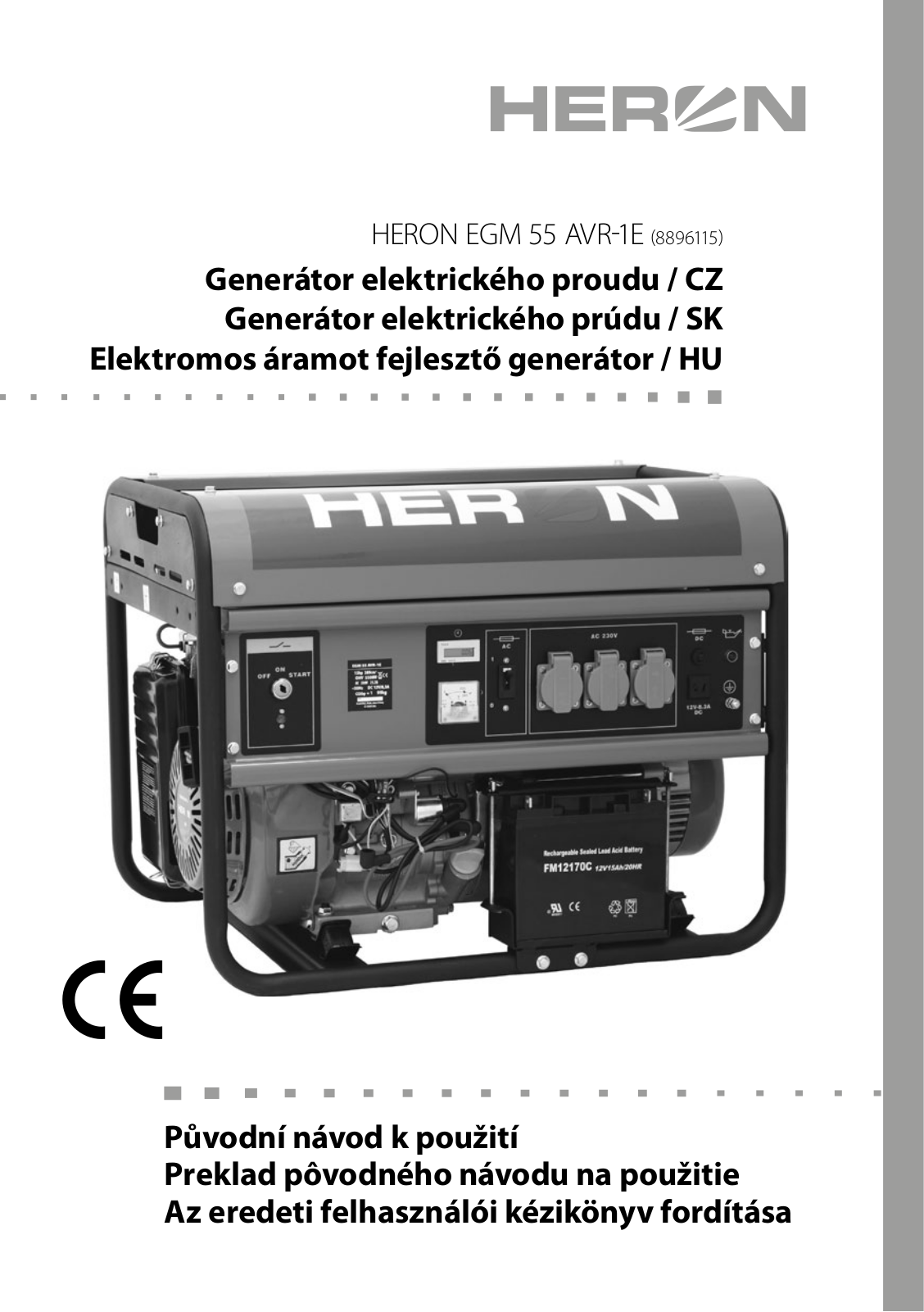 Heron EGM 55 AVR-1E User Manual