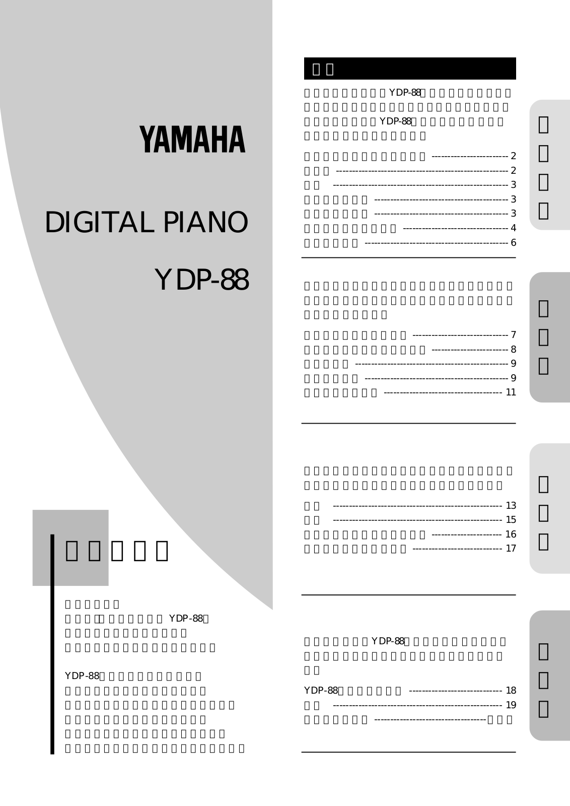 Yamaha YDP-88 User Manual