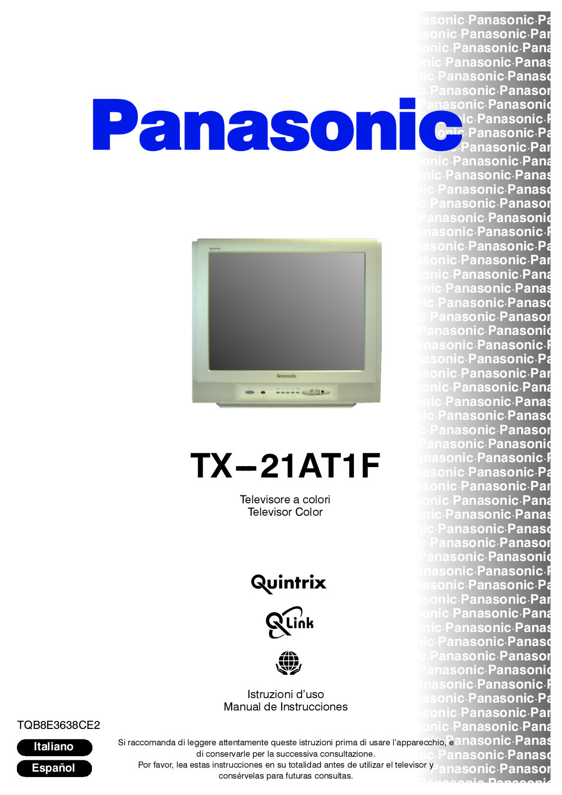 PANASONIC TX-21AT1F User Manual