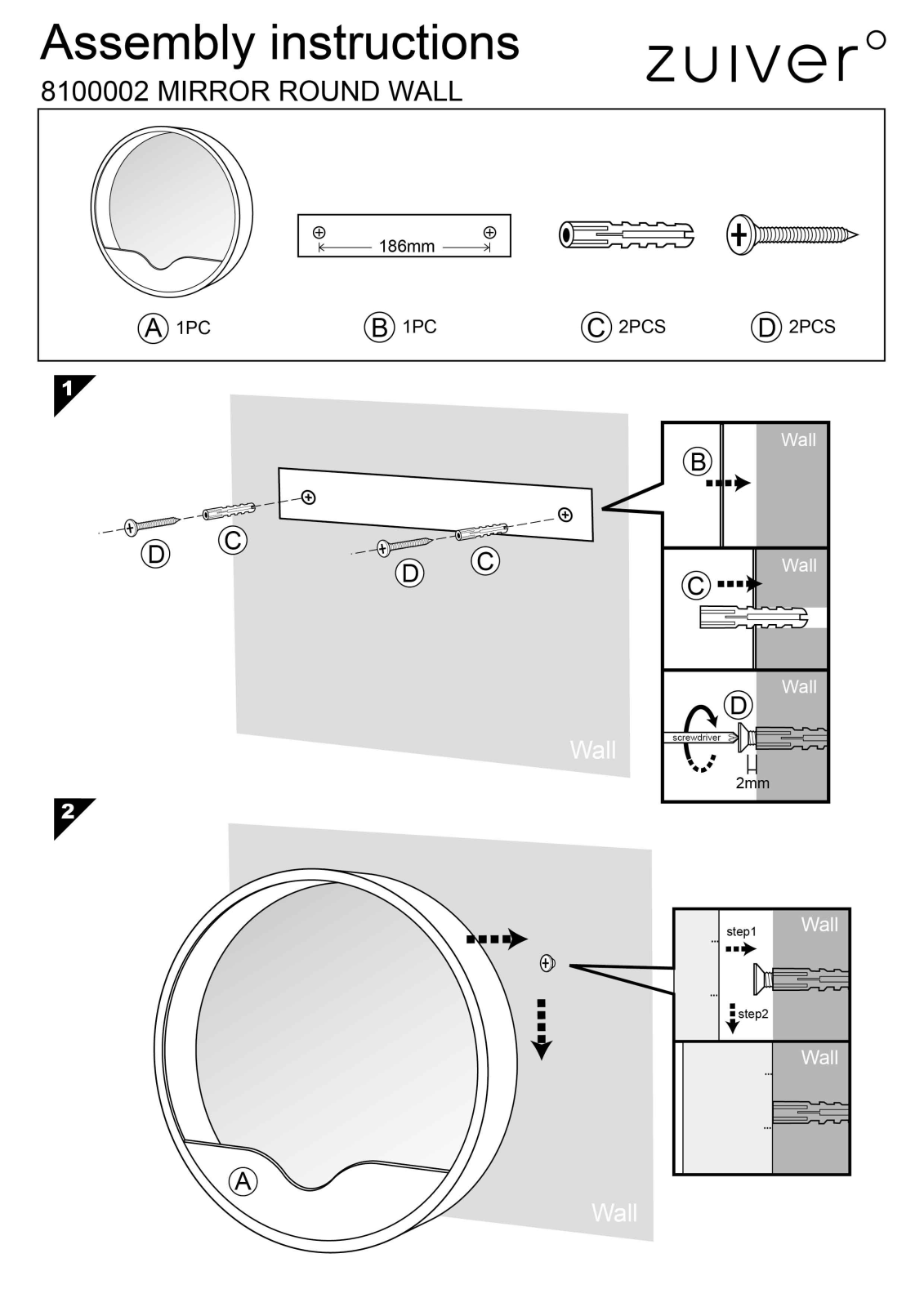 Zuiver ZIVE1137 Installation & Assembly - ManualMachine.com