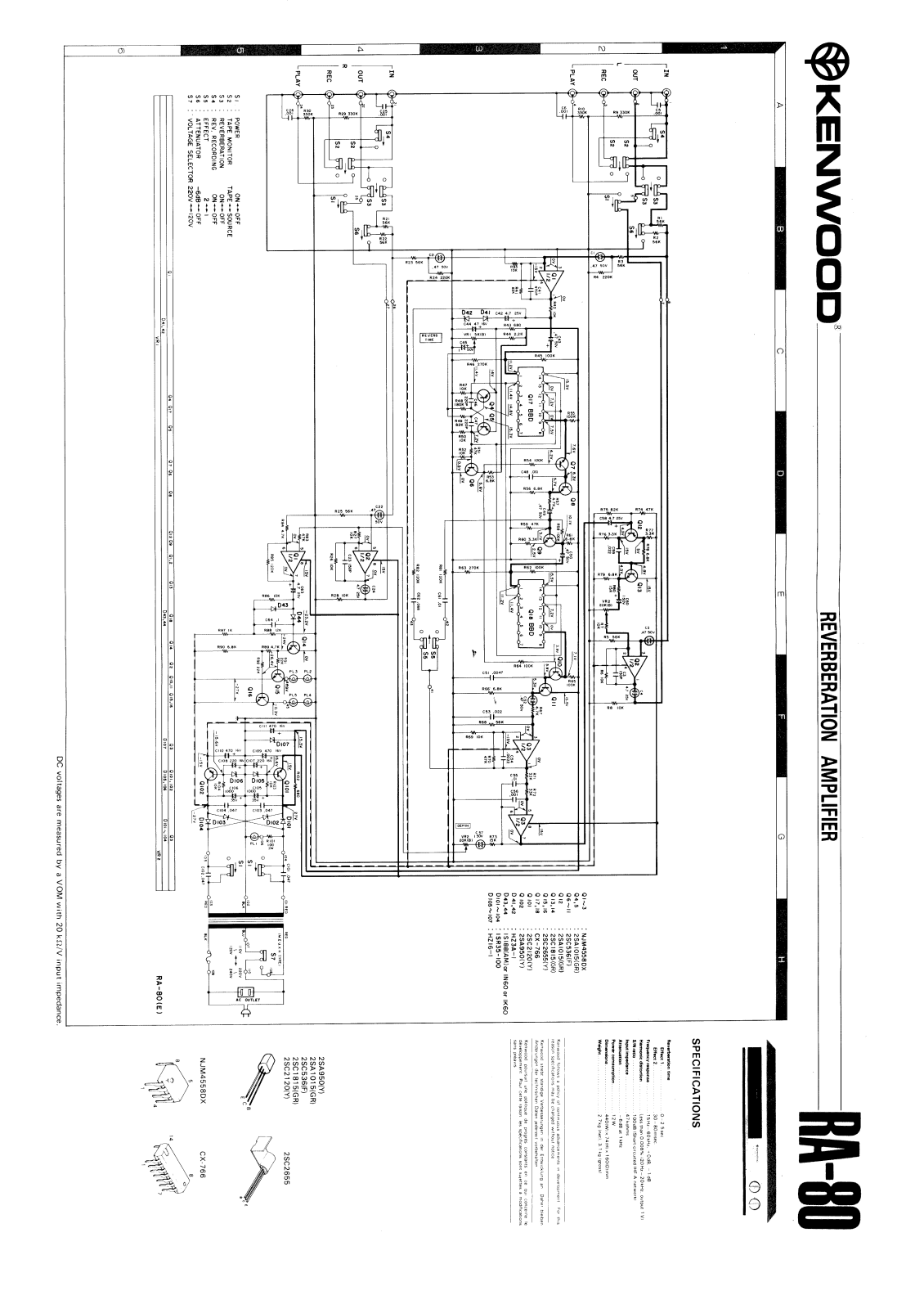 Kenwood RA-80 Schematic