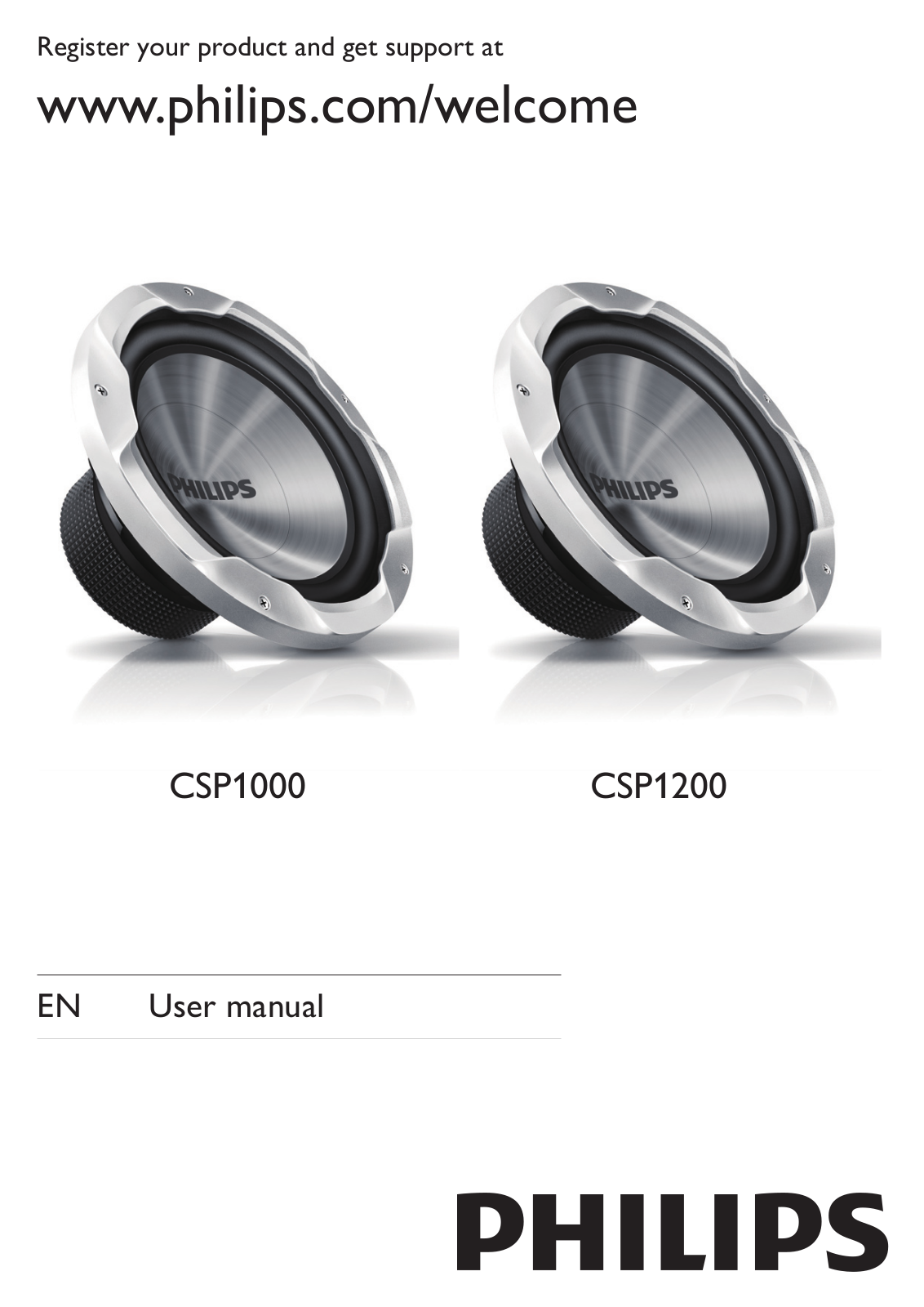 Philips CSP1000/51, CSP1200/51 User Manual