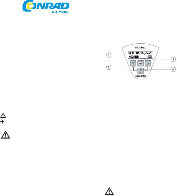 VOLTCRAFT GAMMA-CHECK A User guide