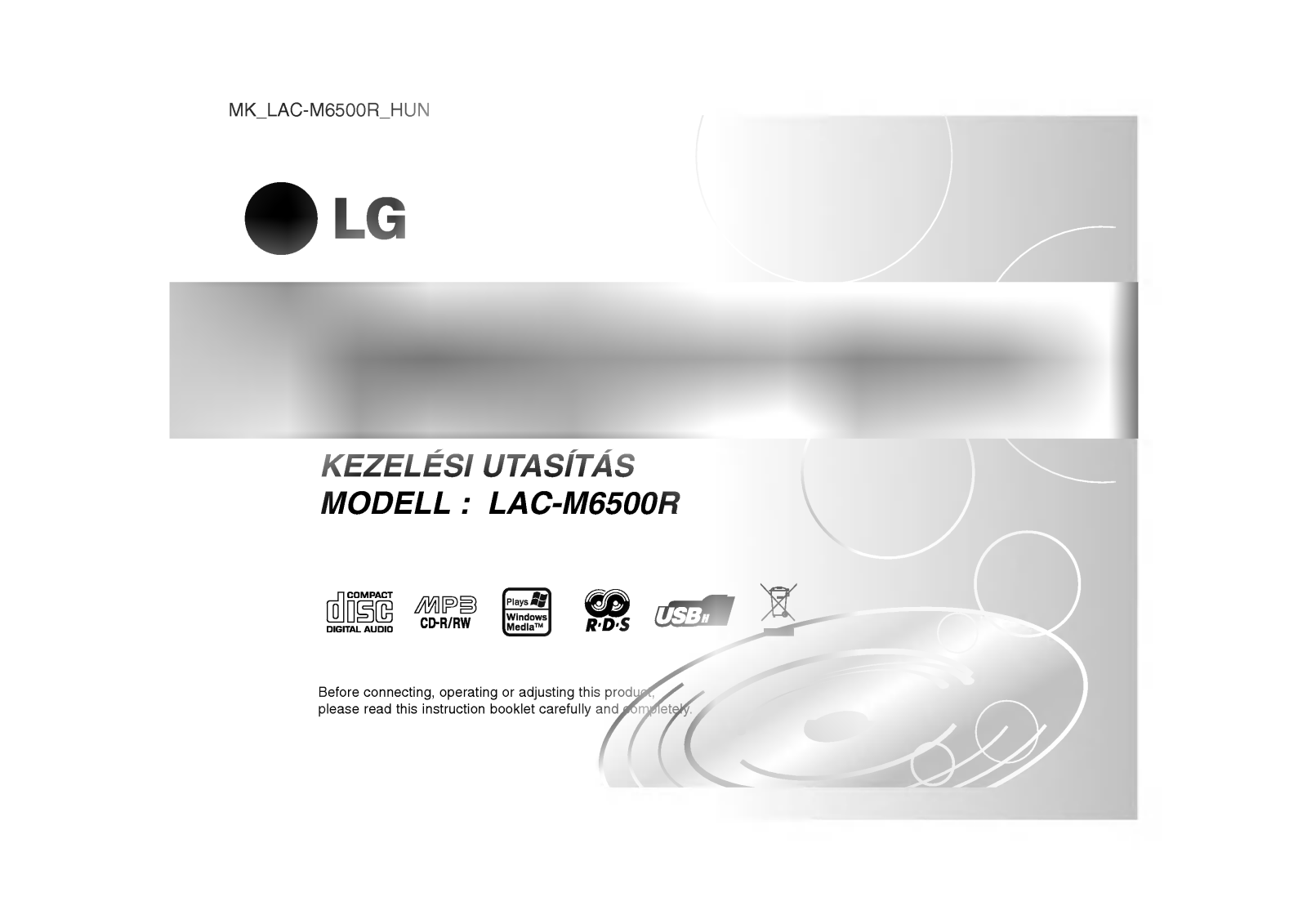 LG LAC-M6500R User manual