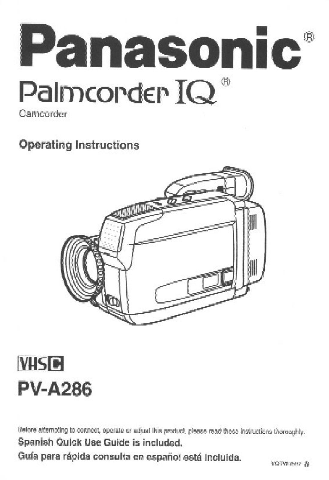 Panasonic PV-A286D User Manual