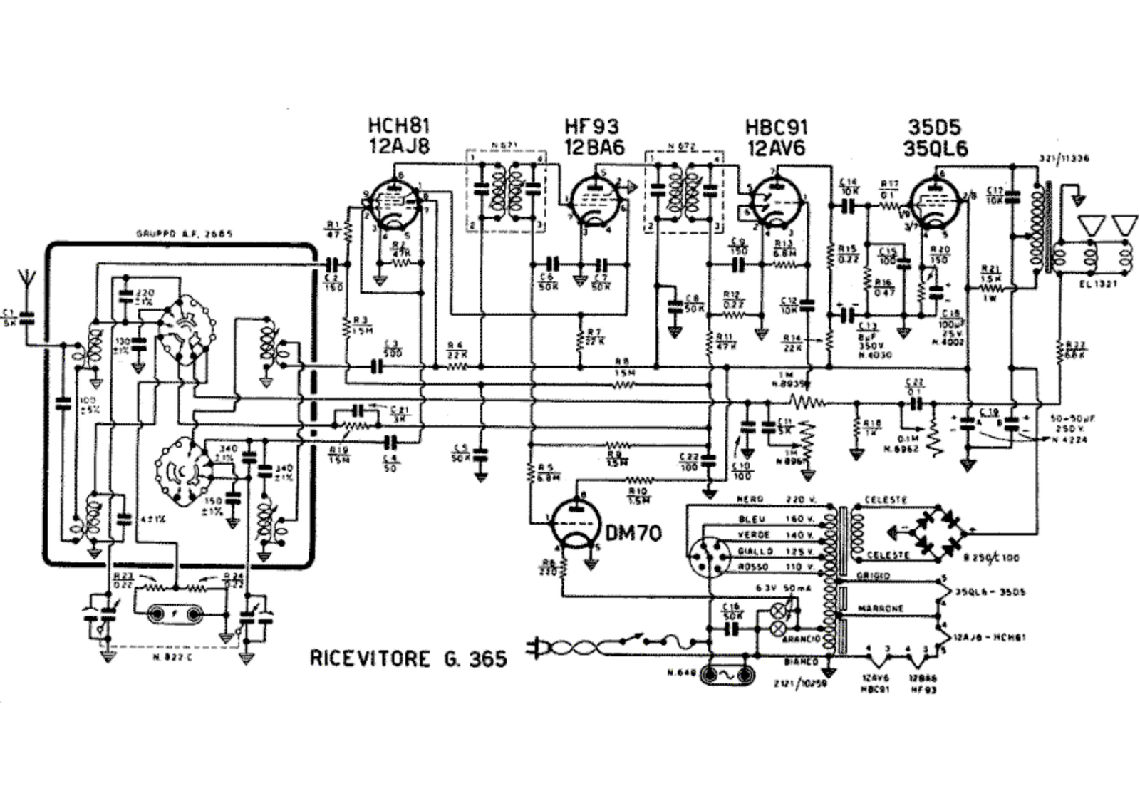 Geloso g365 schematic