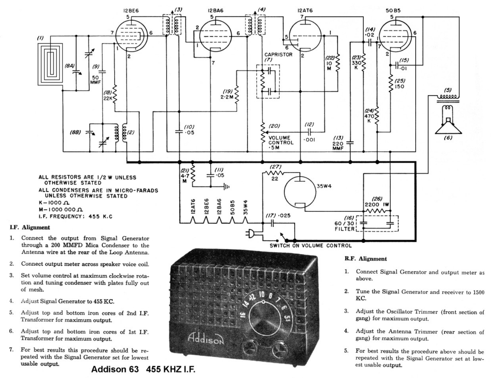 Addison 63 schematic