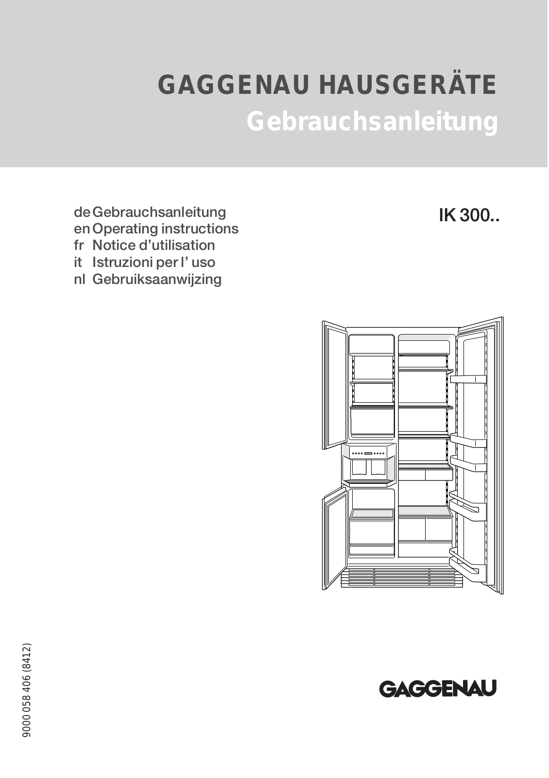 GAGGENAU IK 300-354, IK 300, IK302254 User Manual