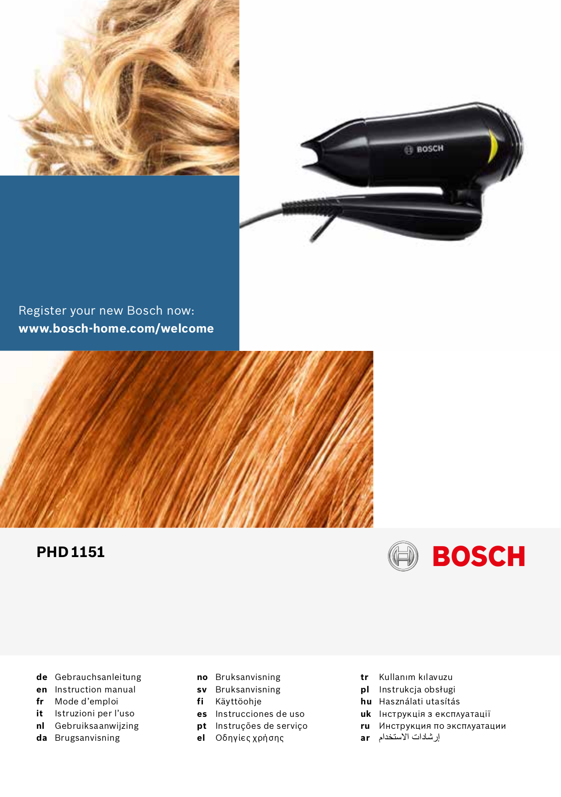 Bosch PHD 1151 User manual