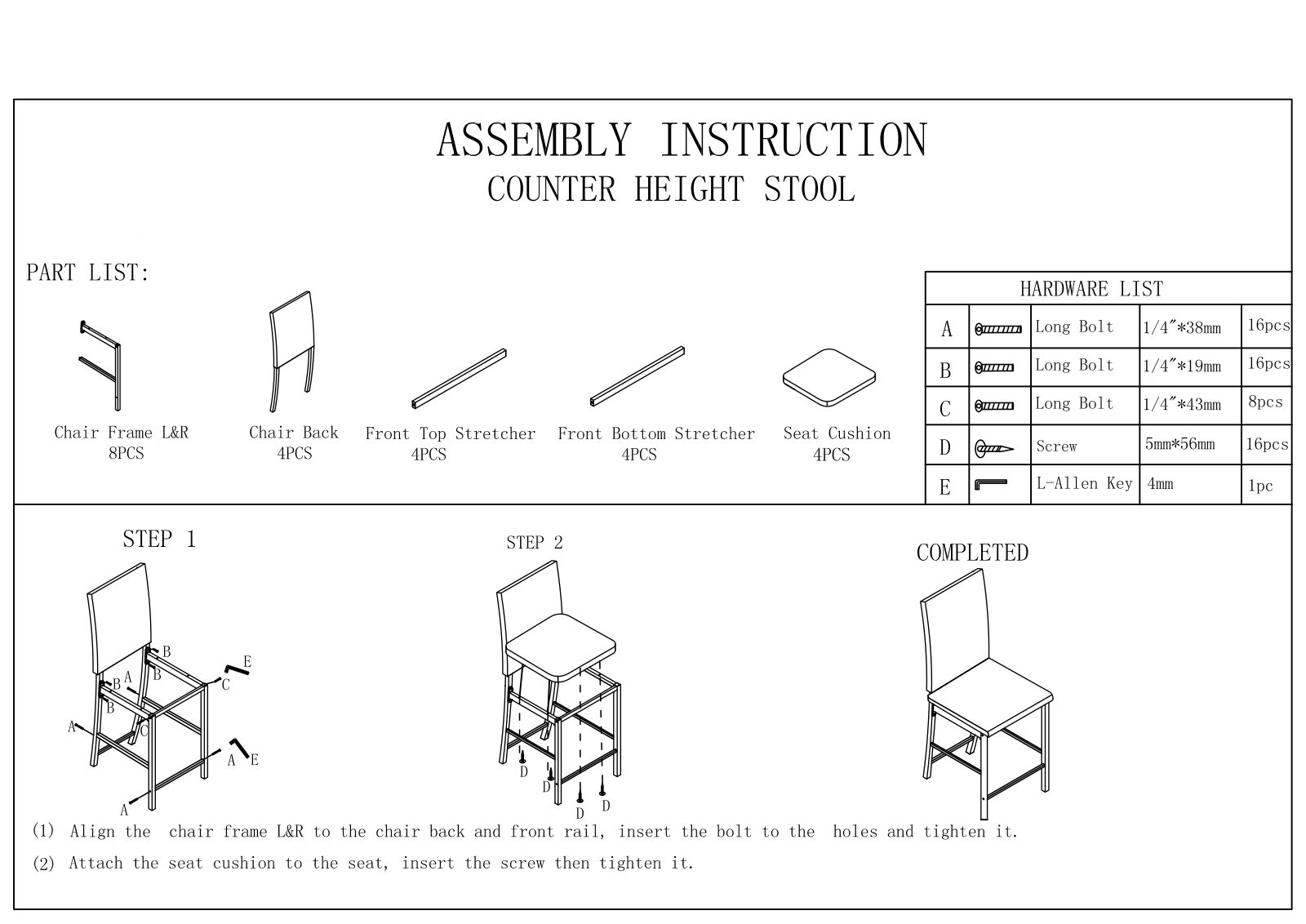 Zipcode Design W007095210 Assembly Instruction - ManualMachine.com