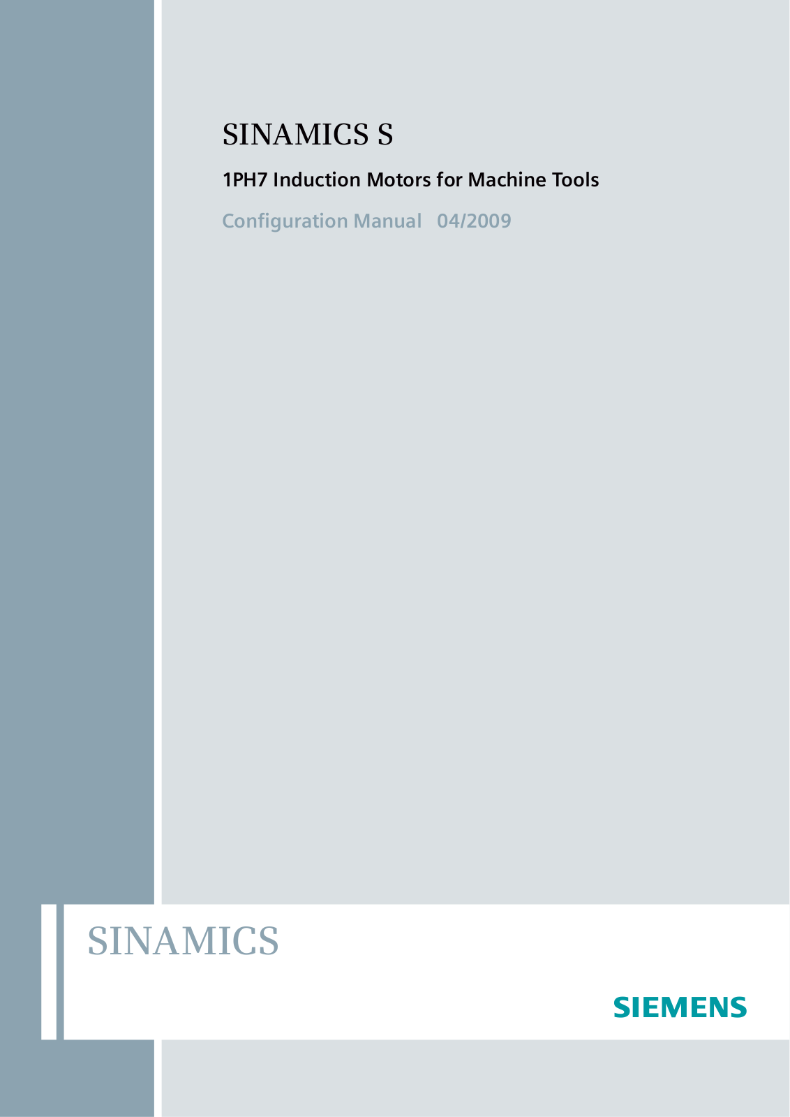 Siemens SINAMICS S 1PH7 Configuration Manual