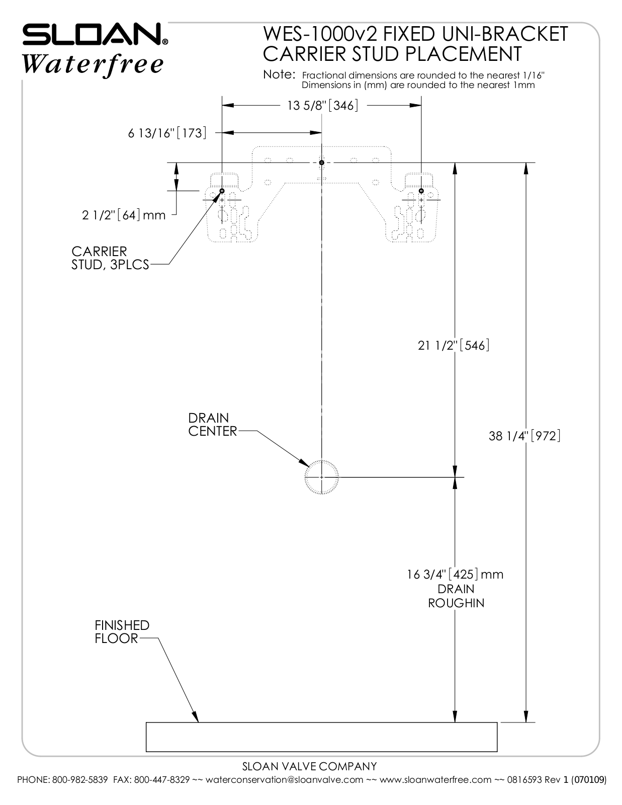 Sloan WES 1000 User Manual