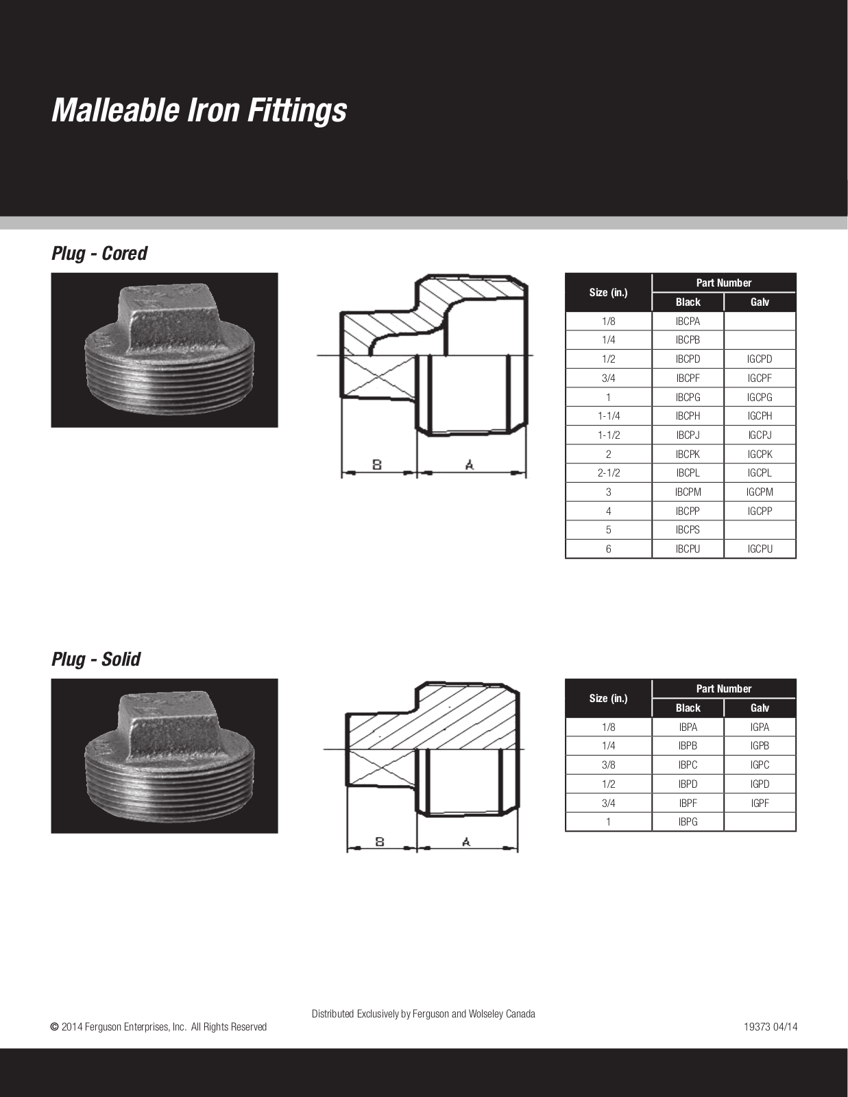 Ferguson Enterprises IBCPA, IBCPB, IBCPD, IGCPD, IBCPF User Manual