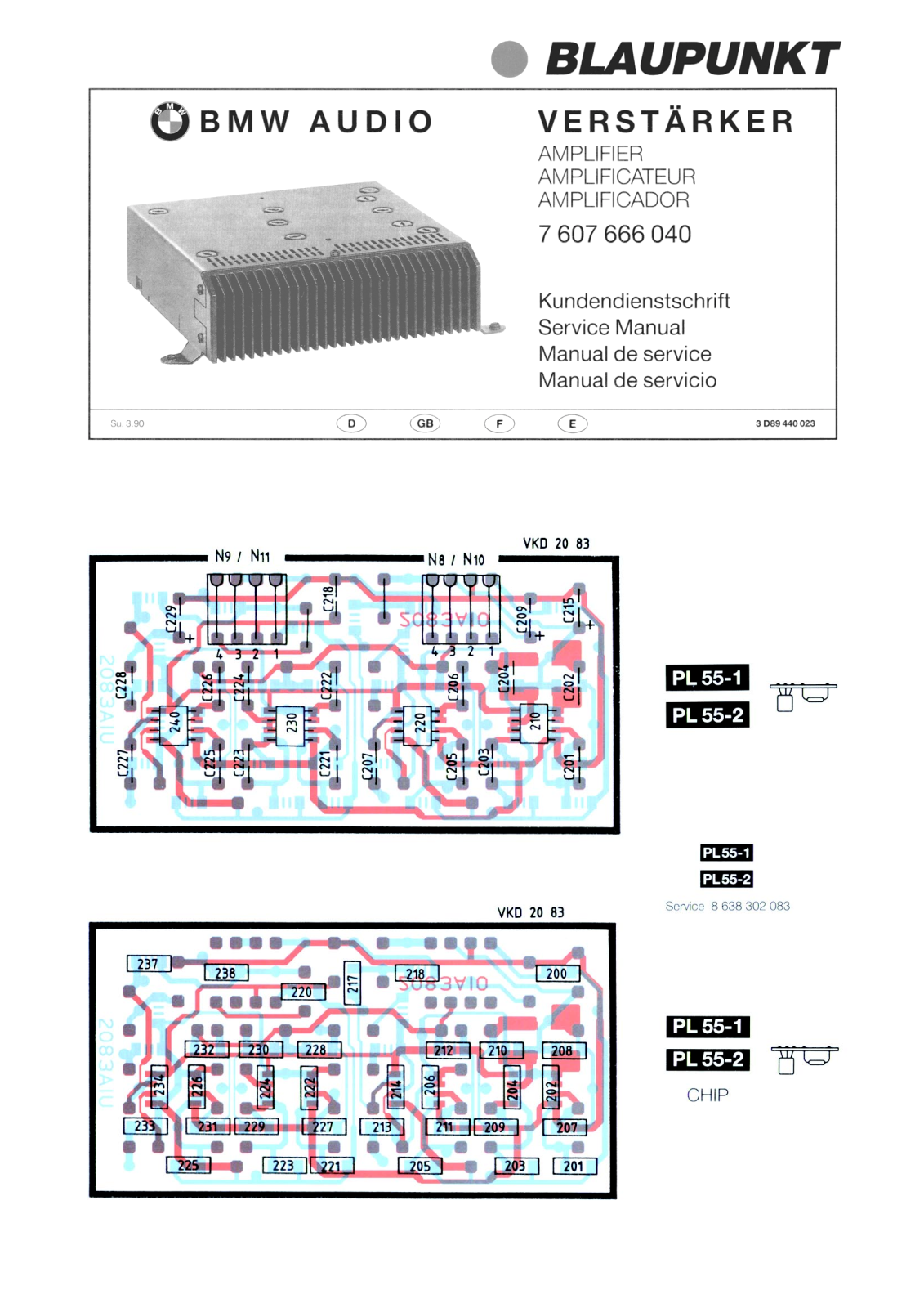 BLAUPUNKT 7607666040 Service Manual