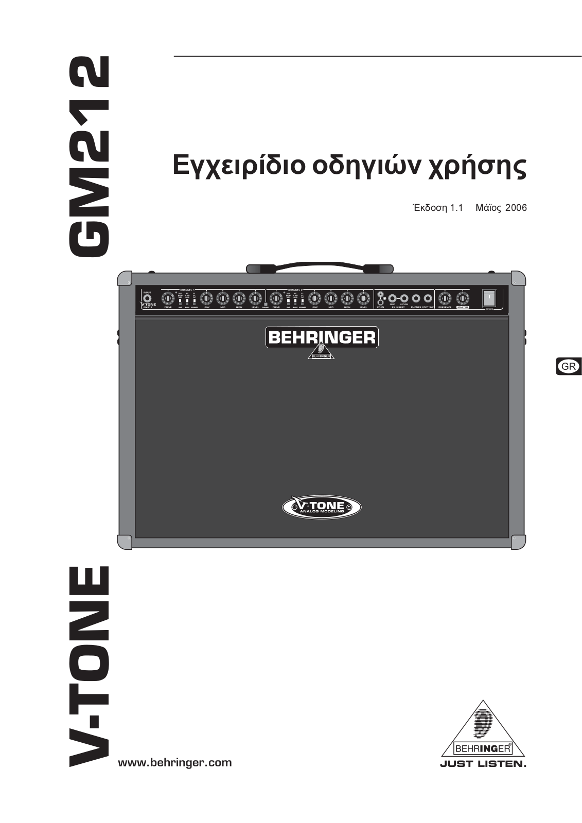 Behringer GM212 User Manual