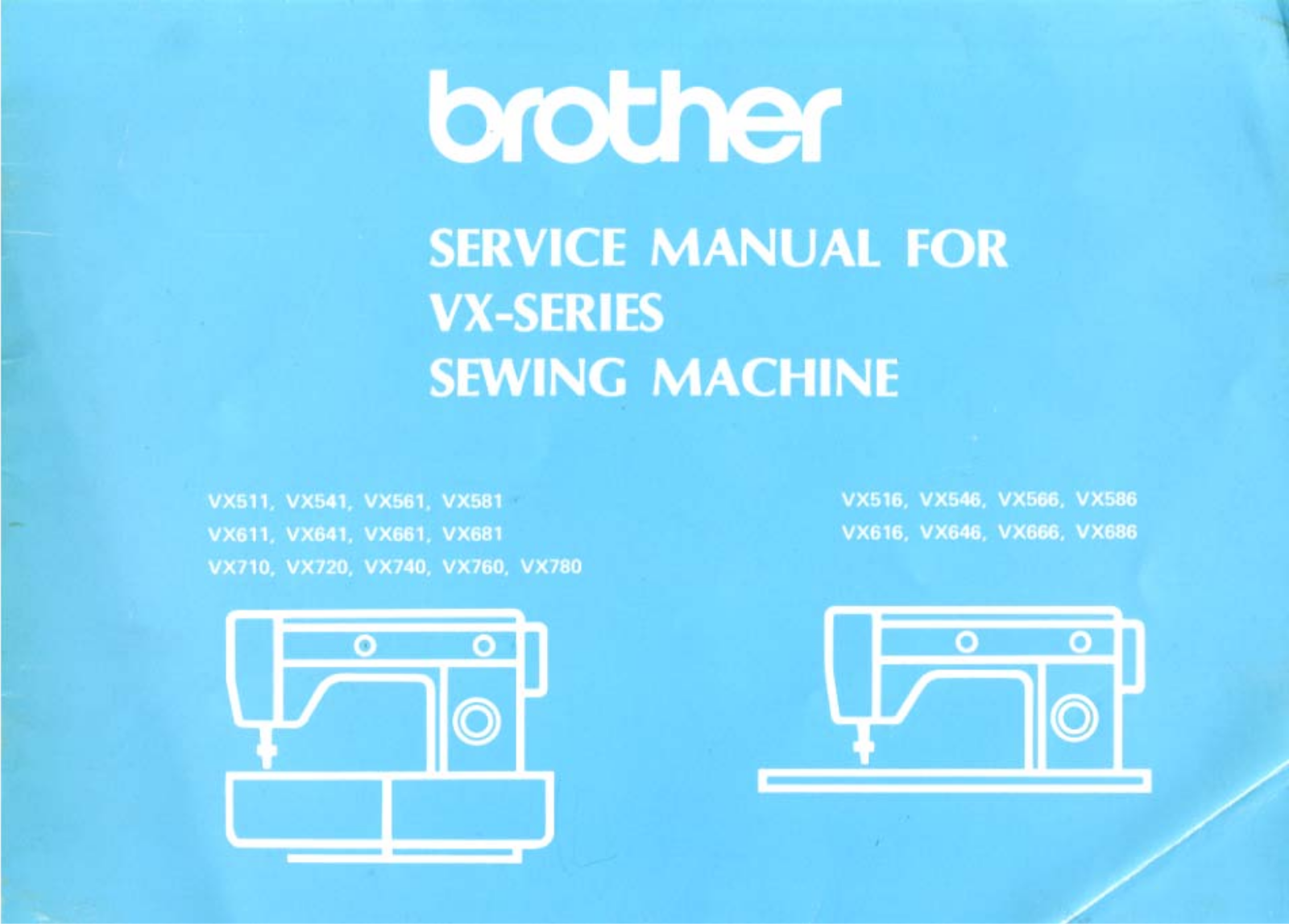 Brother VX 511, VX 541, VX 561, VX 661 Service Manual